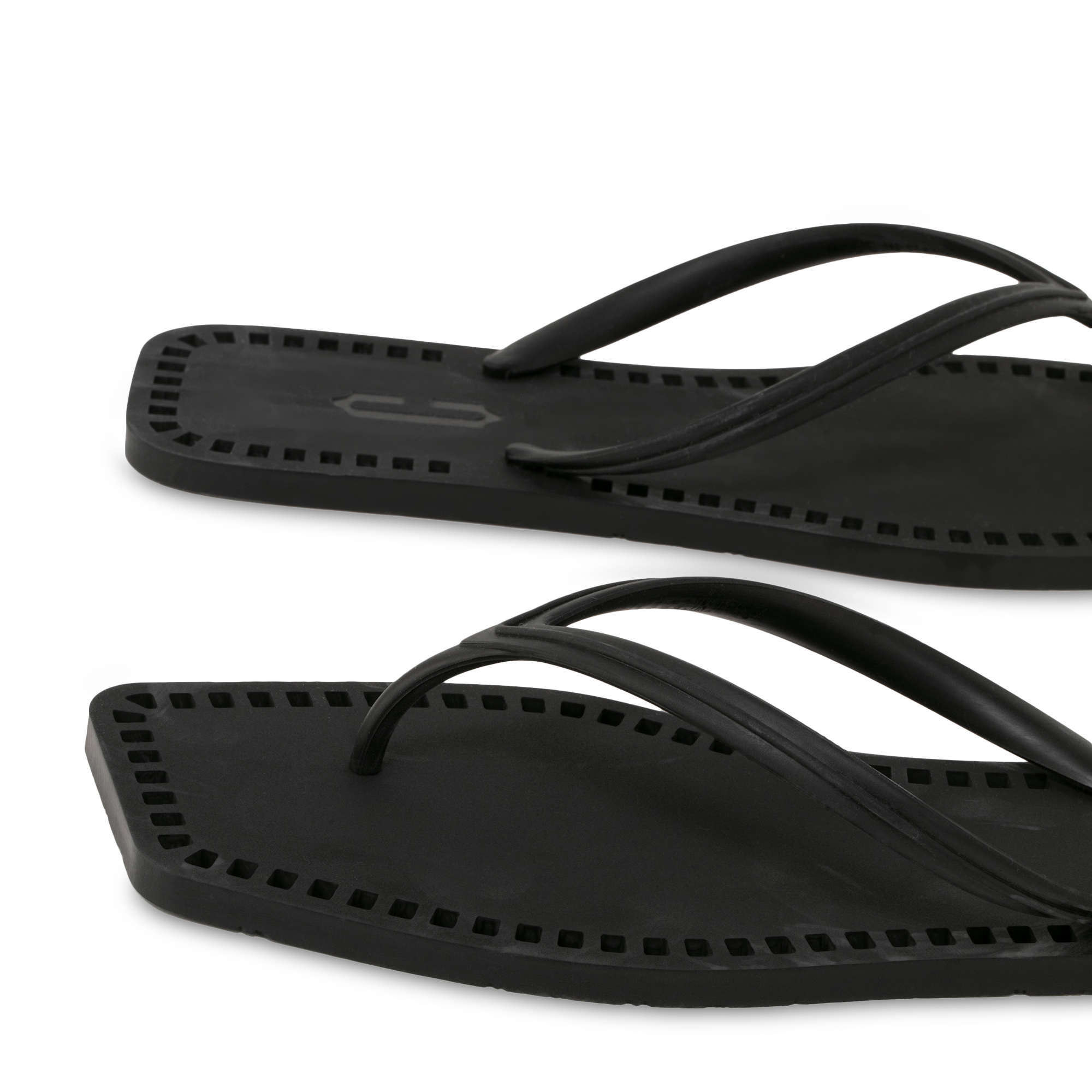 

Thong-strap sandals, Black