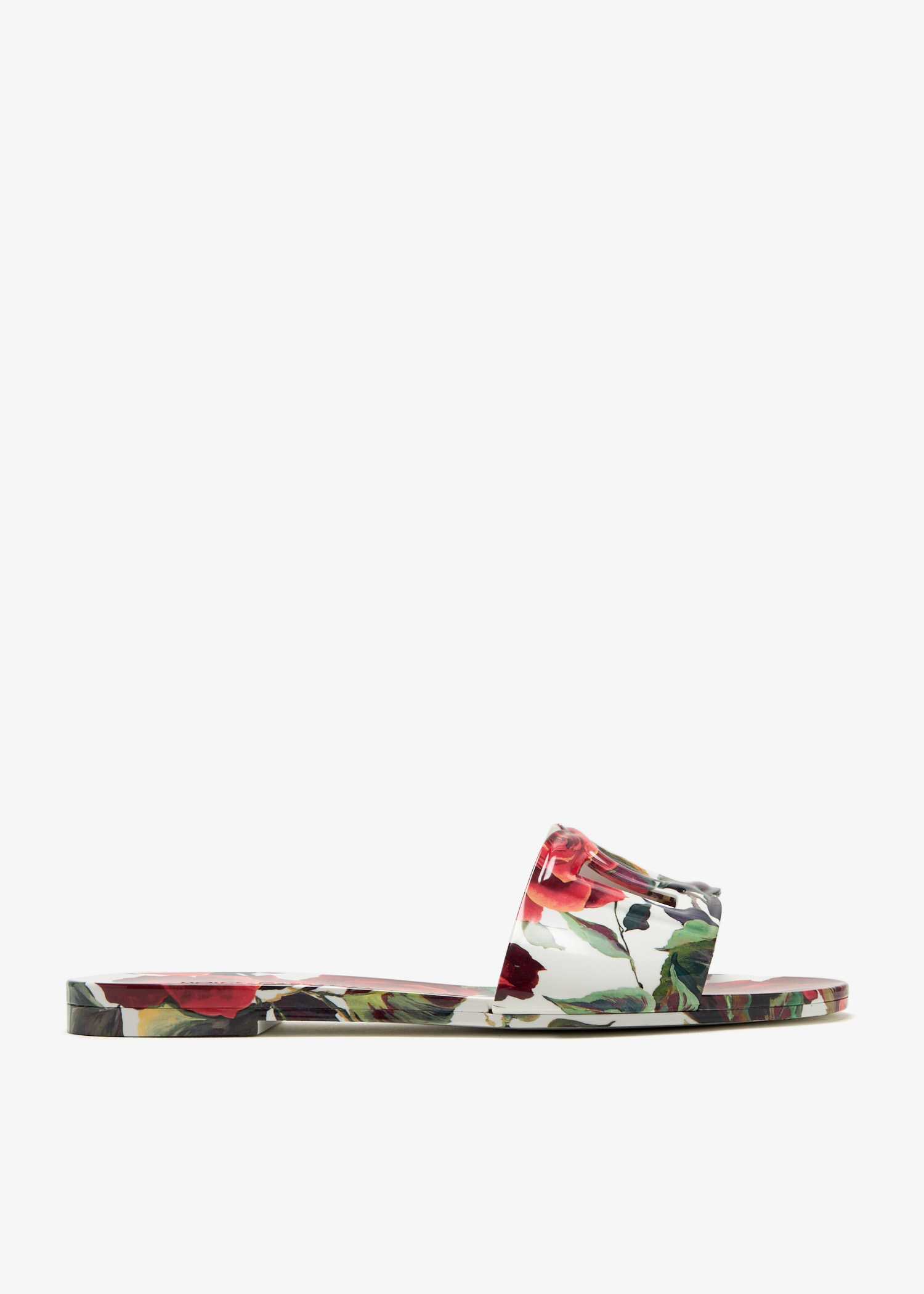 

Bianca floral-print slide sandals, Printed