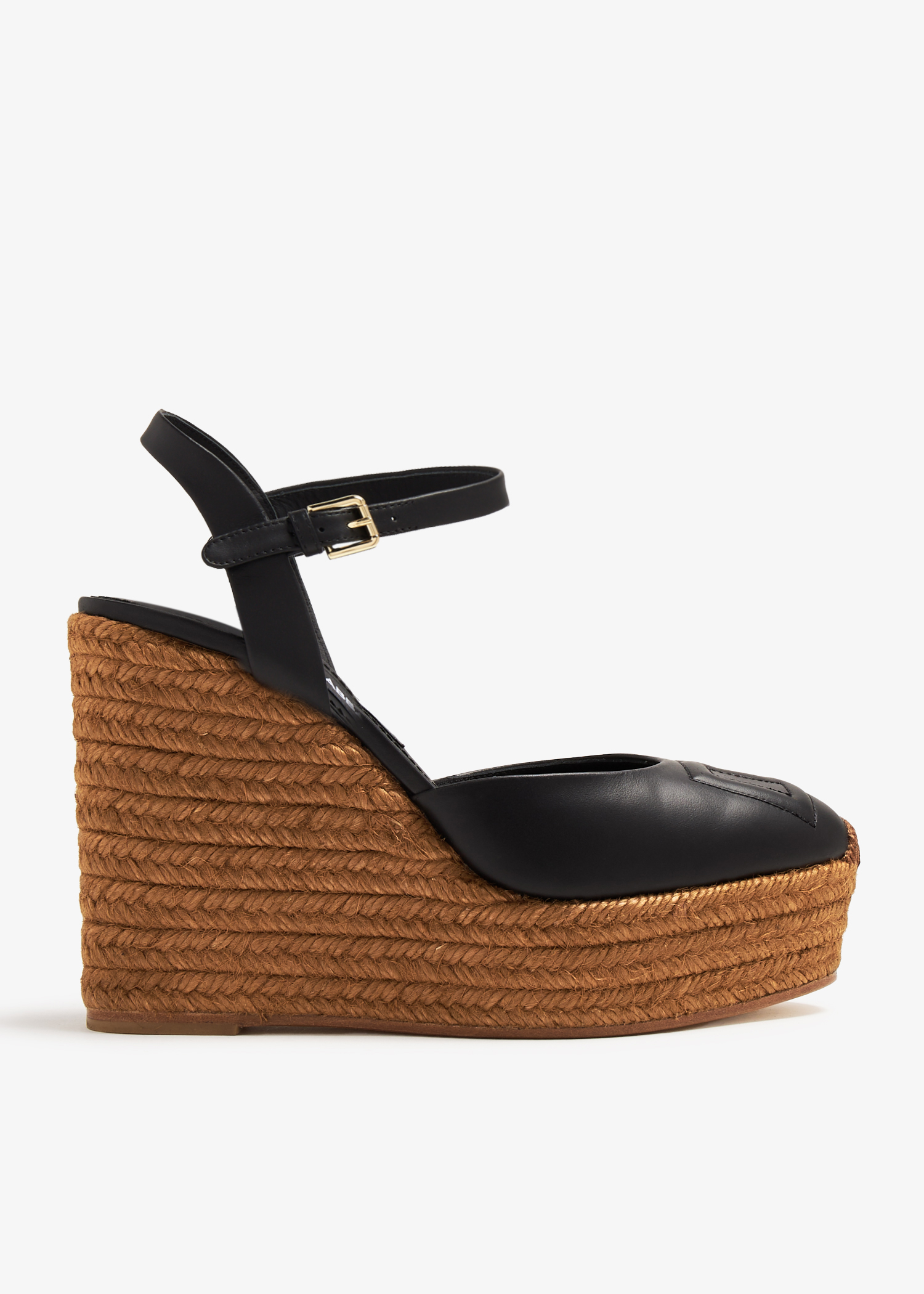 

DG logo wedge sandals, Black