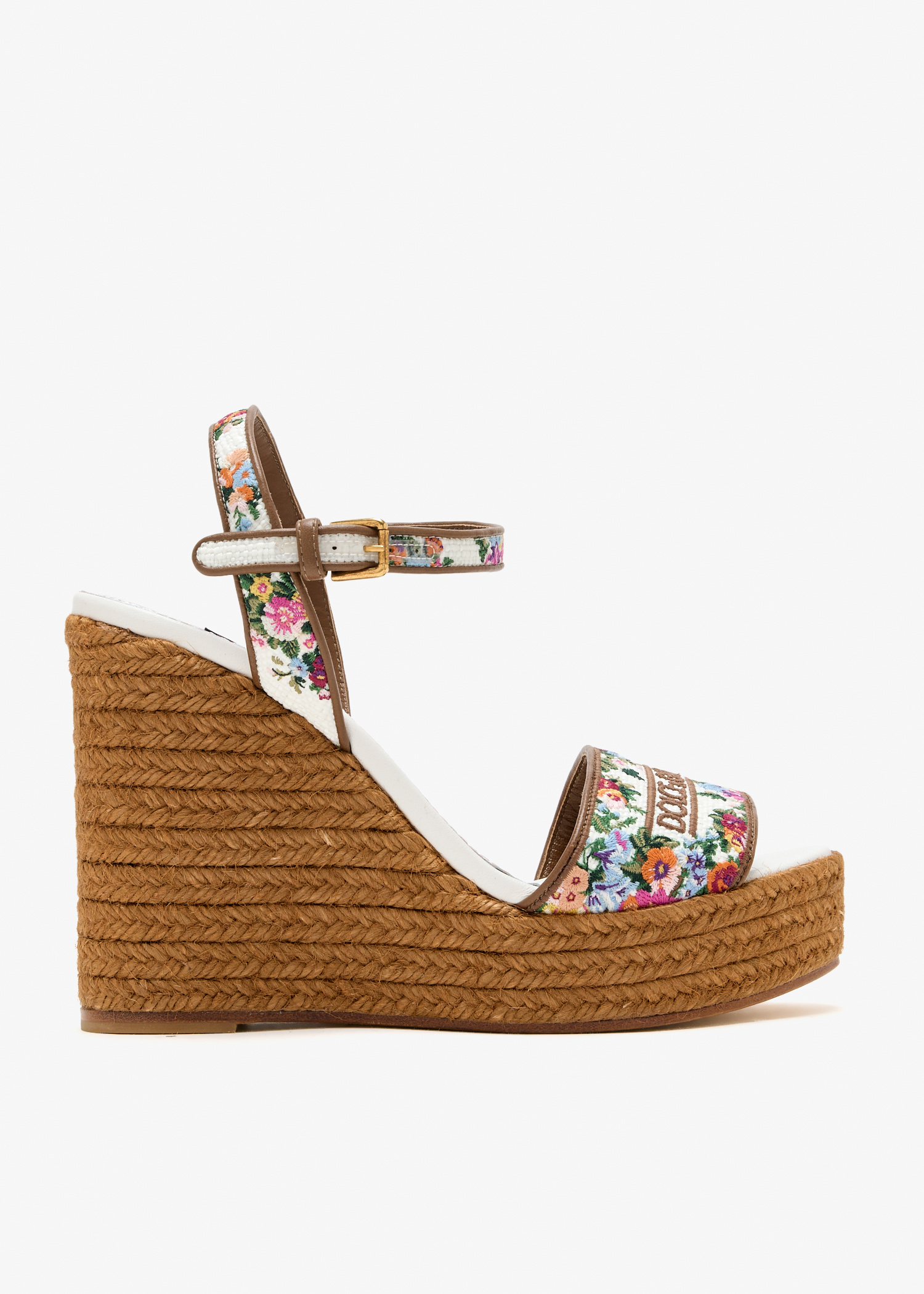 

Floral wedge sandals, Printed