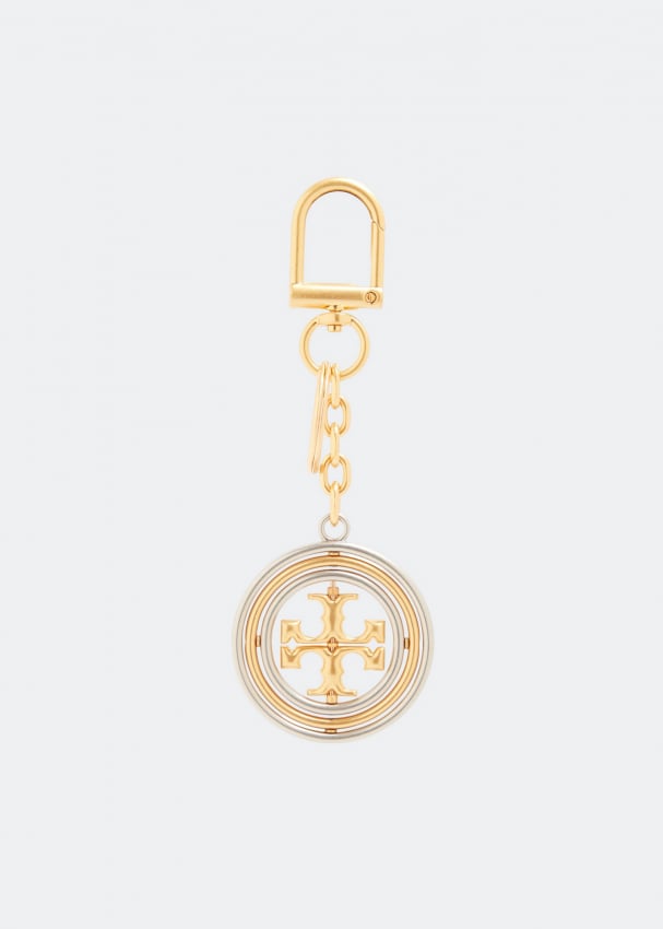 Tory Burch Rotating Double T keyring for Women - Gold in Kuwait | Level  Shoes