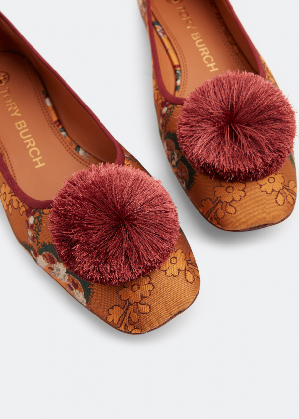 Tory Burch Pom pom ballerinas for Women - Multi-coloured in Kuwait | Level  Shoes