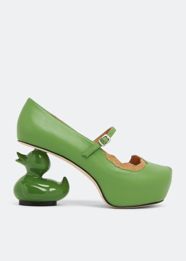 Maison Mihara Yasuhiro Duck heel pumps for Women Green in Kuwait