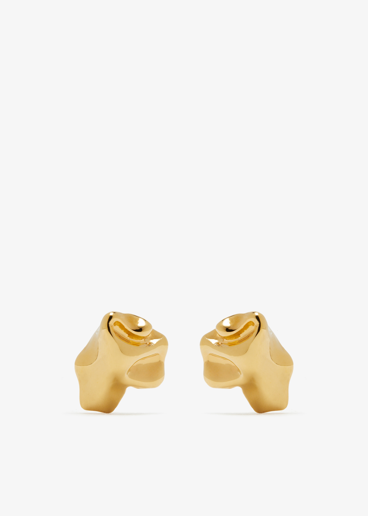 

Faïence earrings, Gold