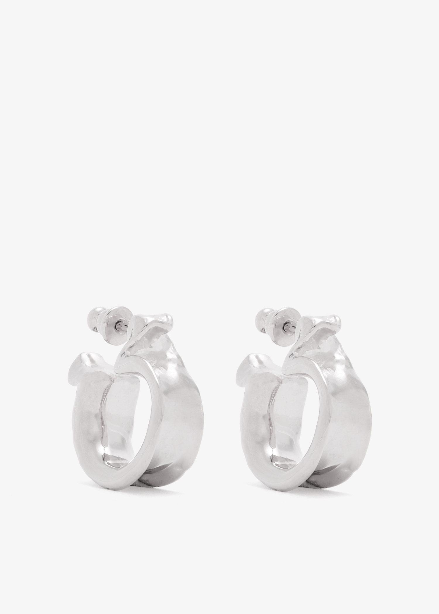 

Lil Faïence hoops, Silver