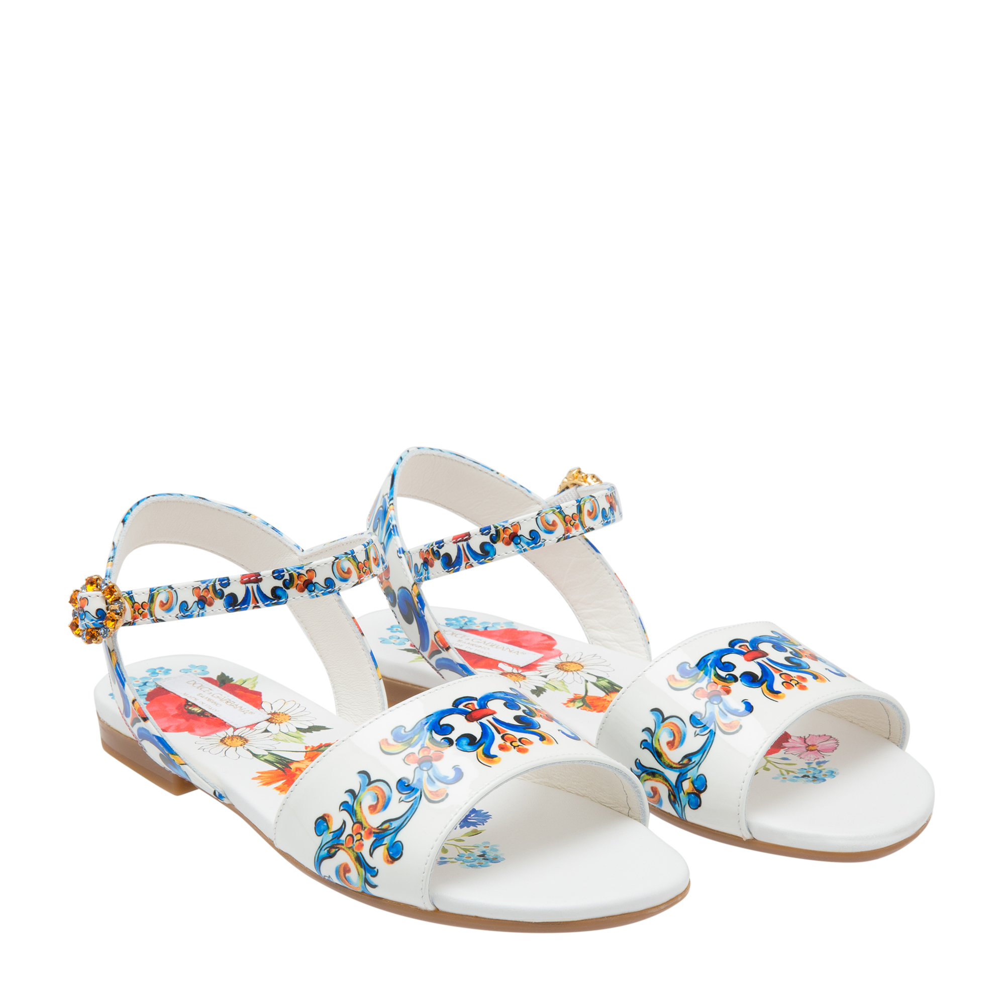 

Leather sandals, Multi-coloured