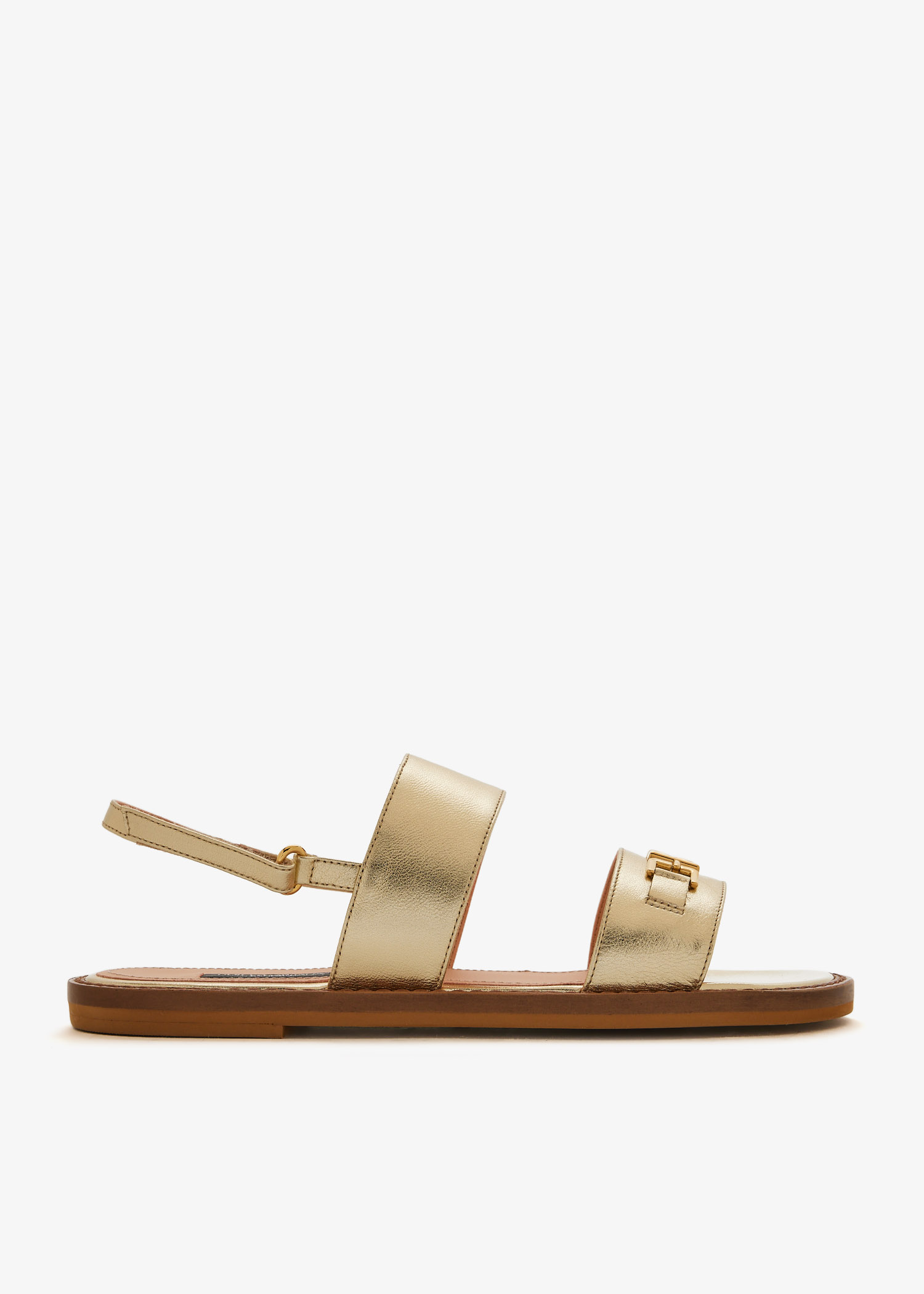 

Leather sandals, Gold