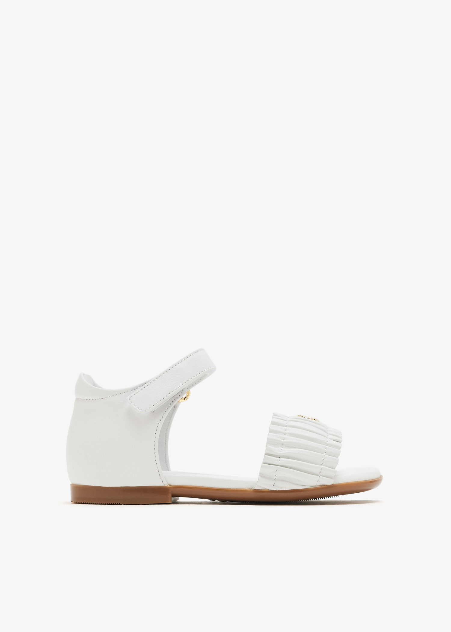 

Leather sandals, White