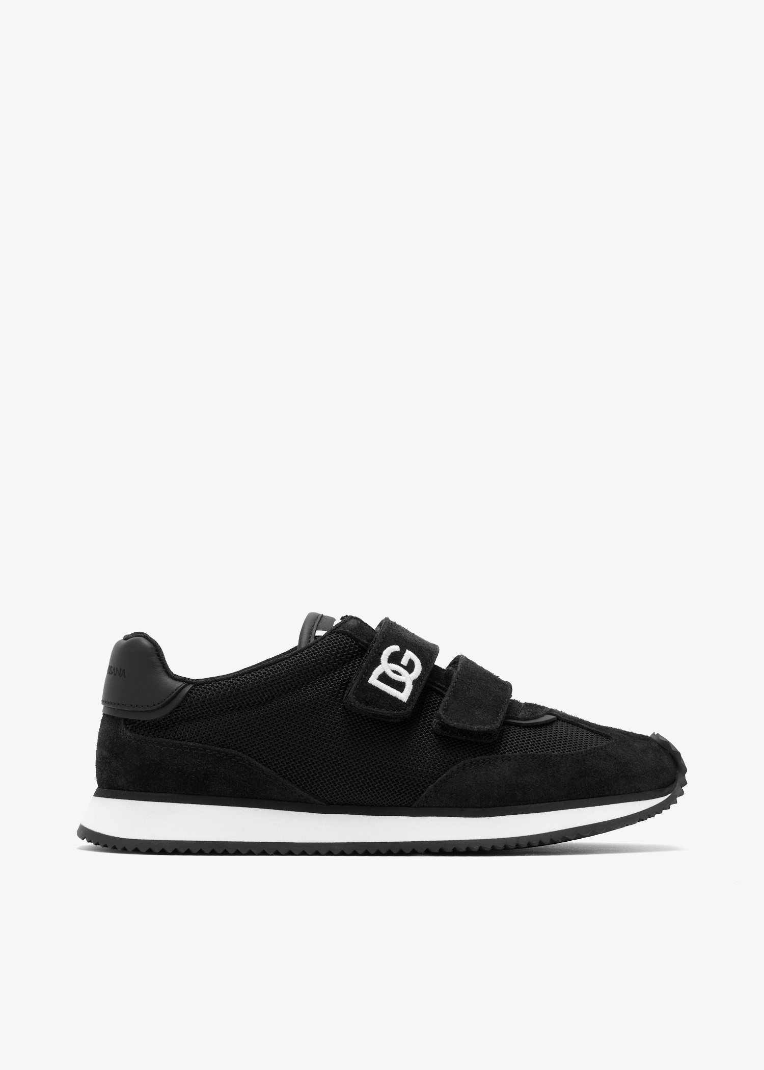 

Mesh and suede sneakers, Black