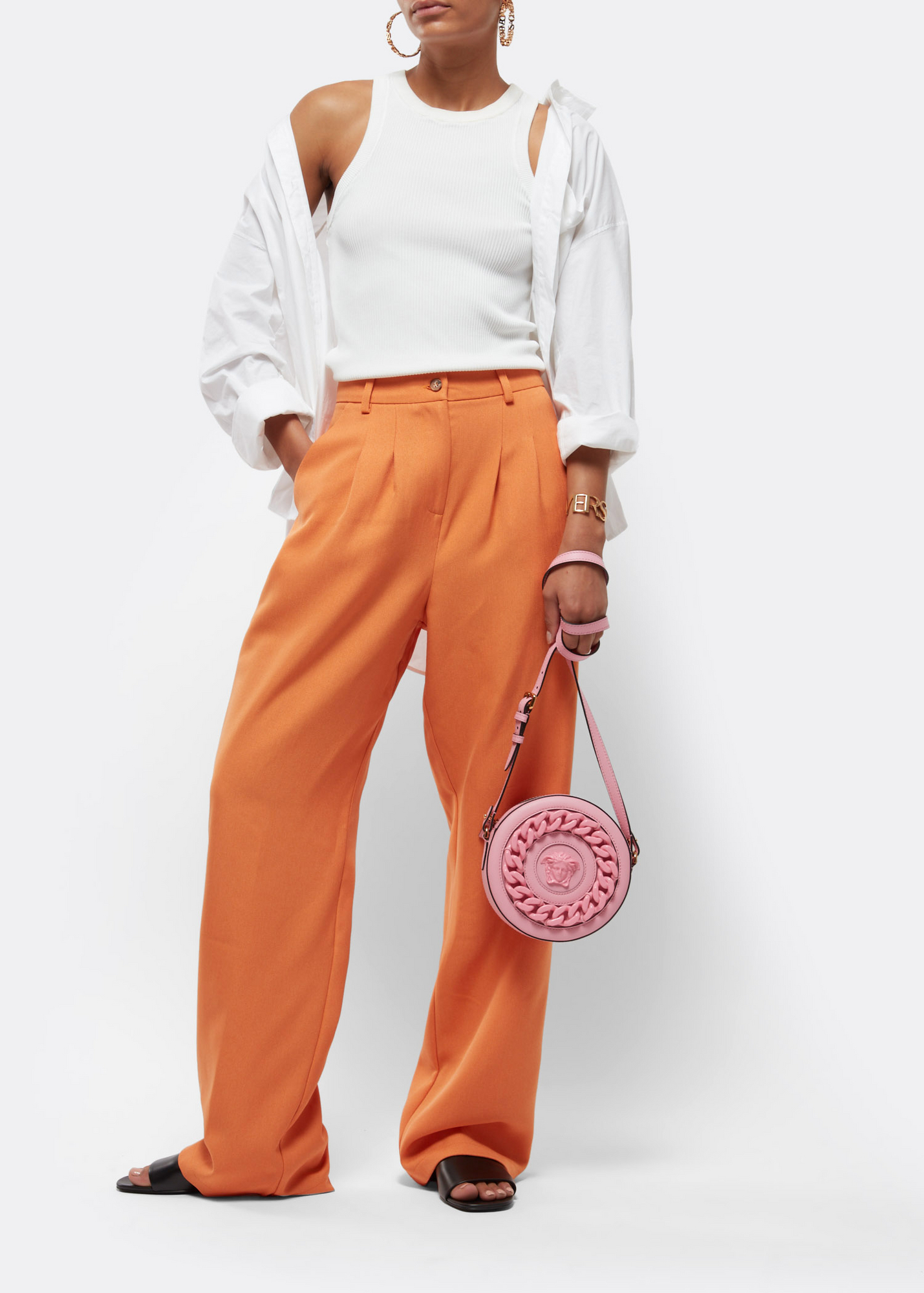 

La Medusa round camera bag, Pink
