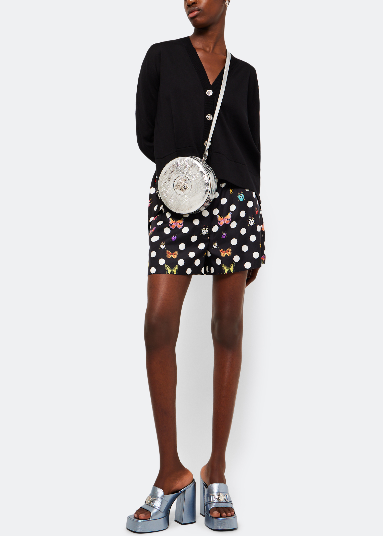 

La Medusa round crossbody bag, Silver