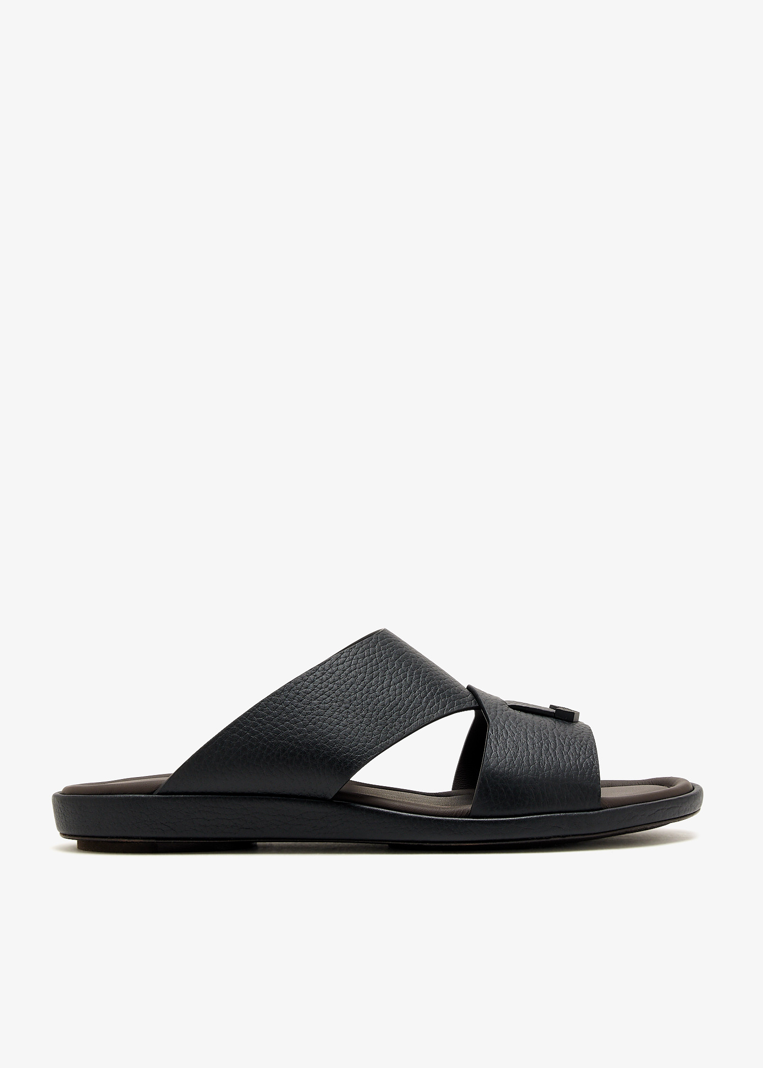 

Prestige Piega deercalf sandals, Black