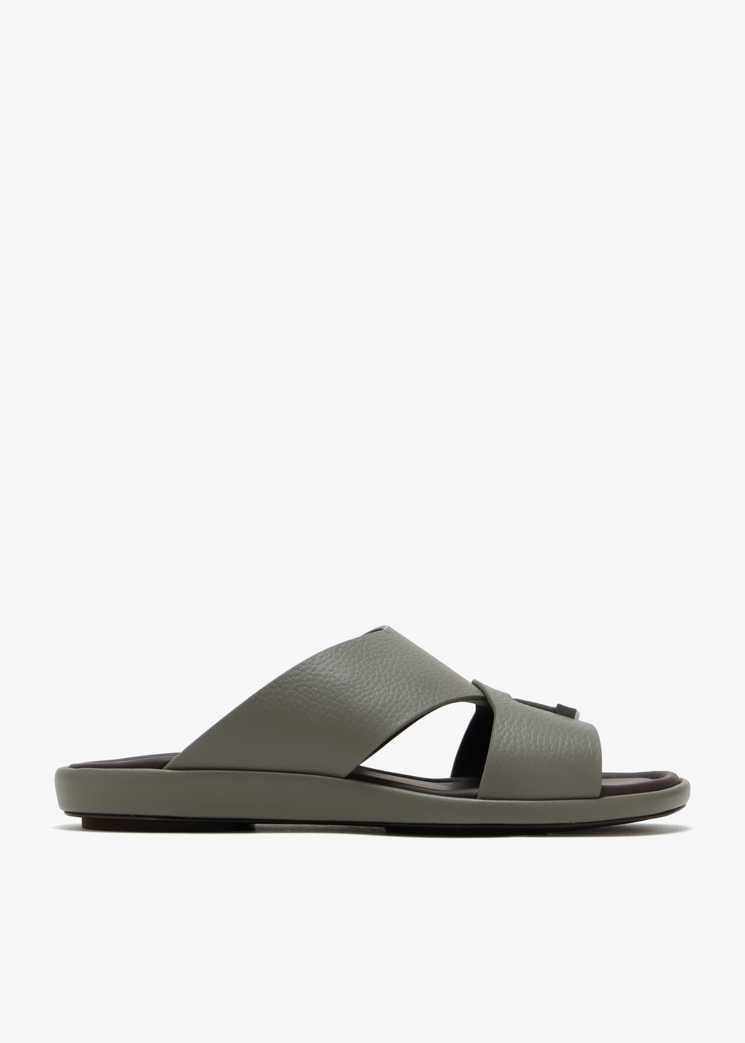

Prestige Piega deercalf sandals, Grey