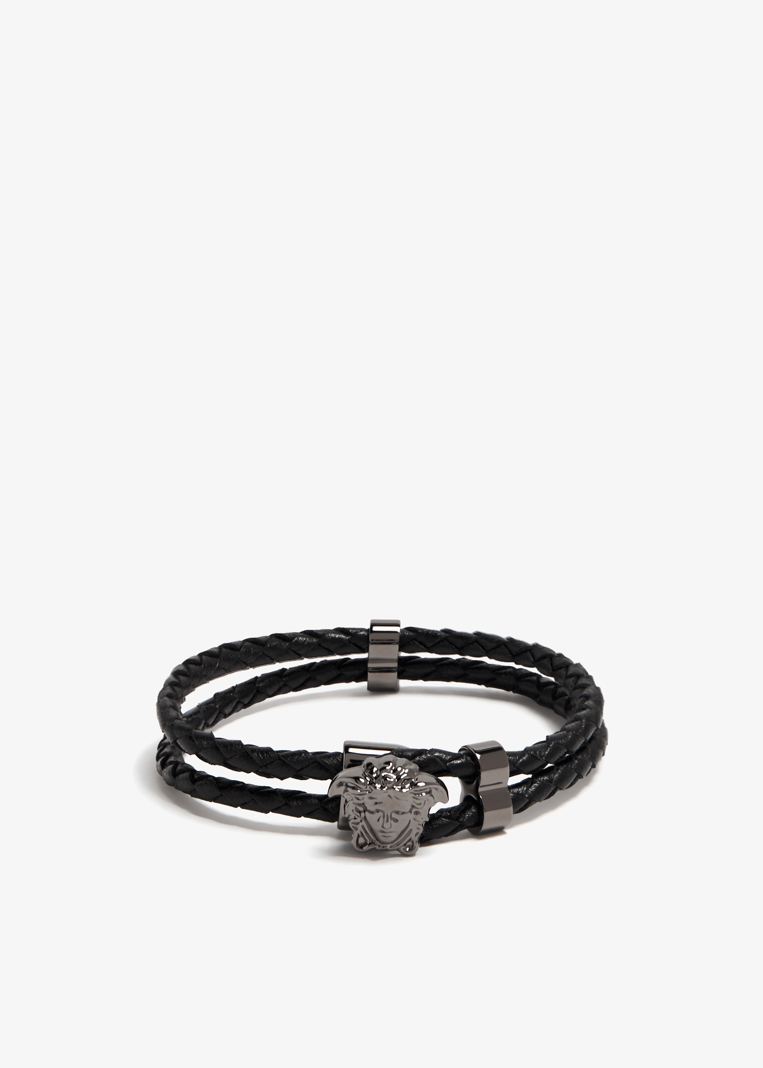 

Medusa leather bracelet, Black