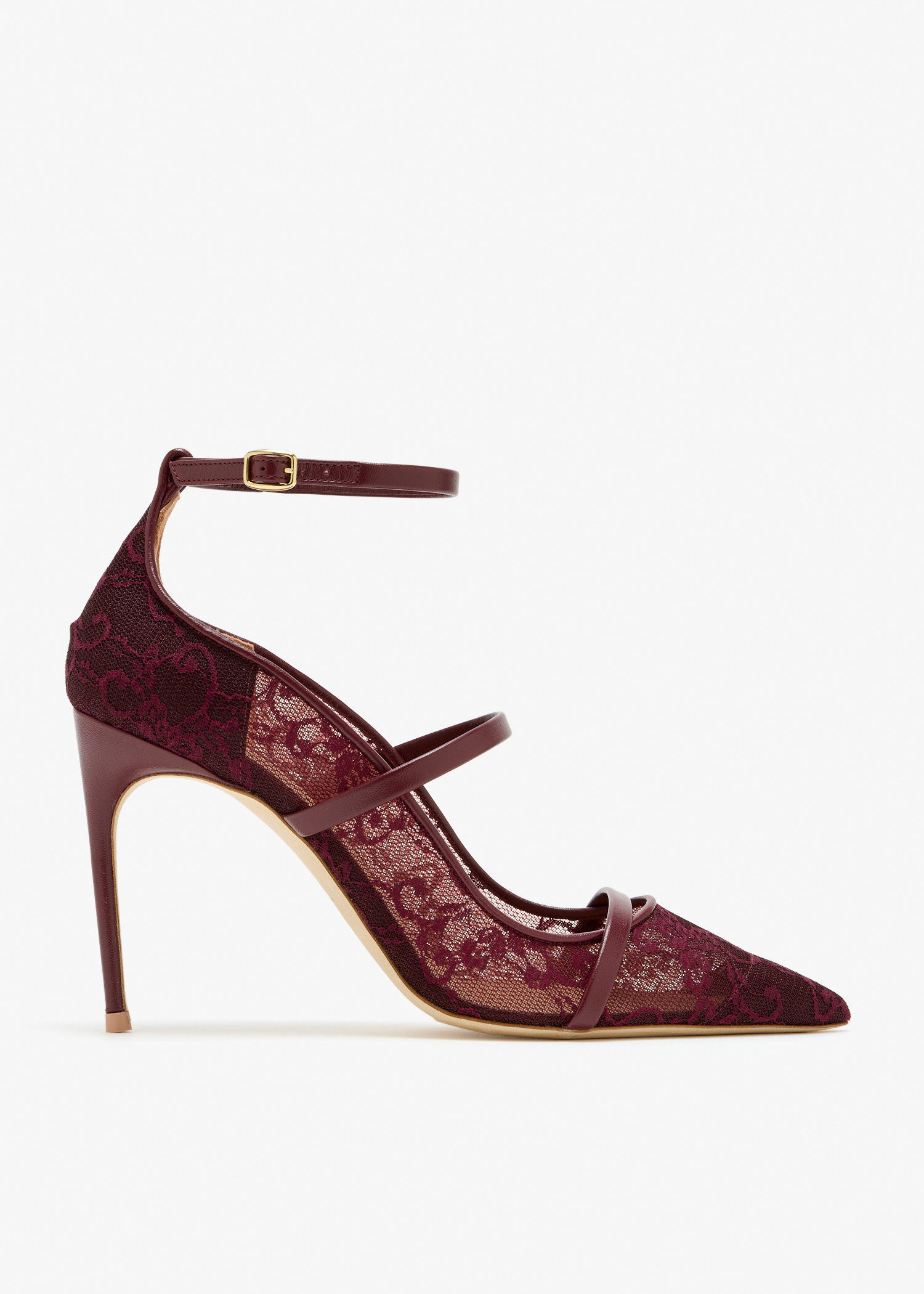 

x Nojoud Alrumaihi Diaz 90 pumps, Burgundy