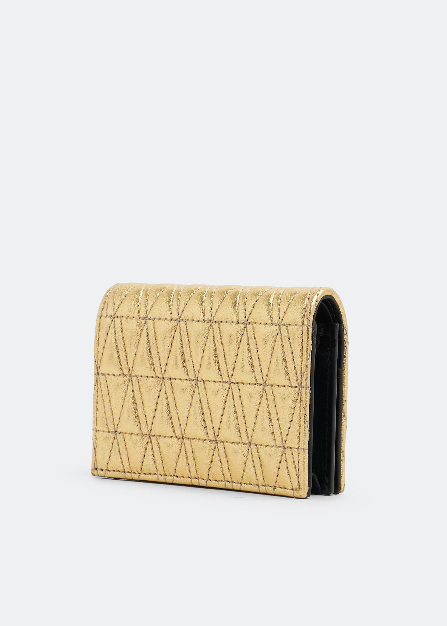 

Virtus quilted bi-fold wallet, Gold