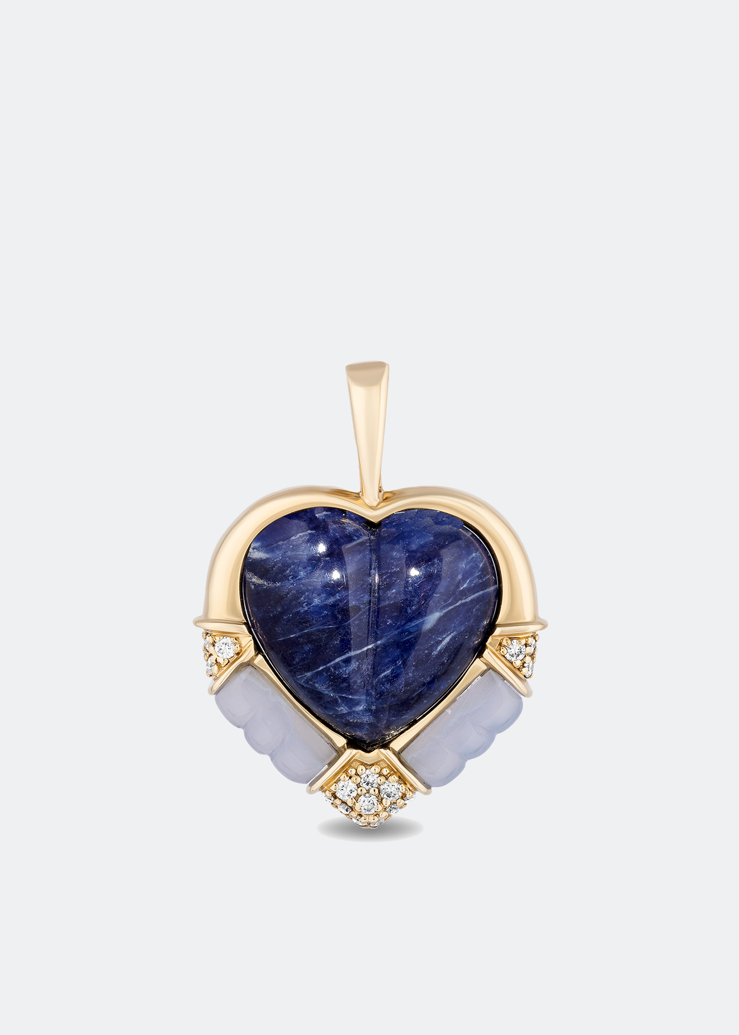 

DNA Heart pendant, Gold