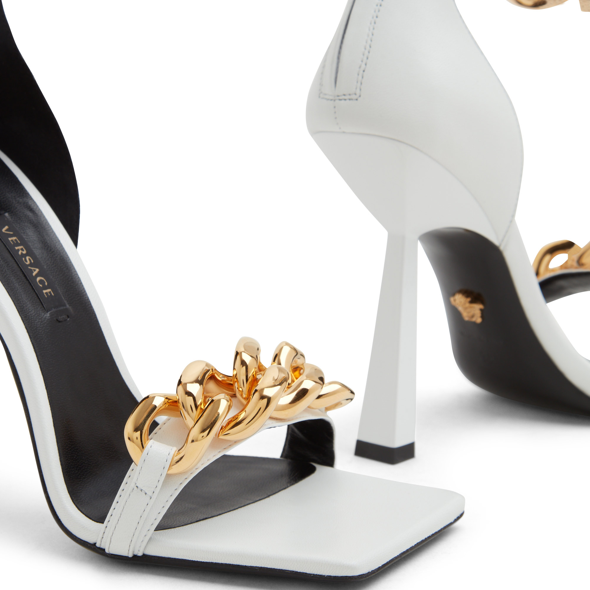 

Medusa Chain sandals, White