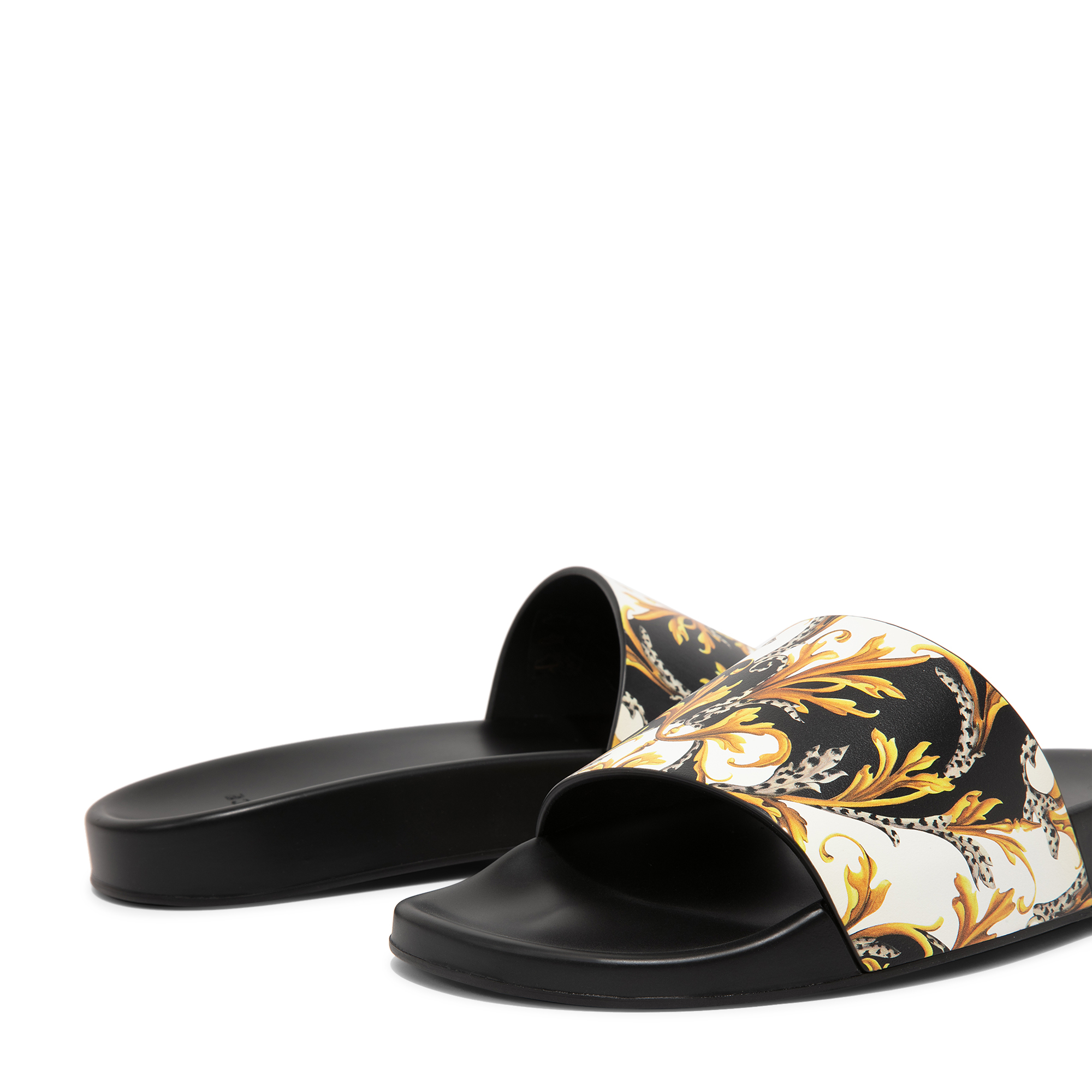 

Acanthus print slides, Black