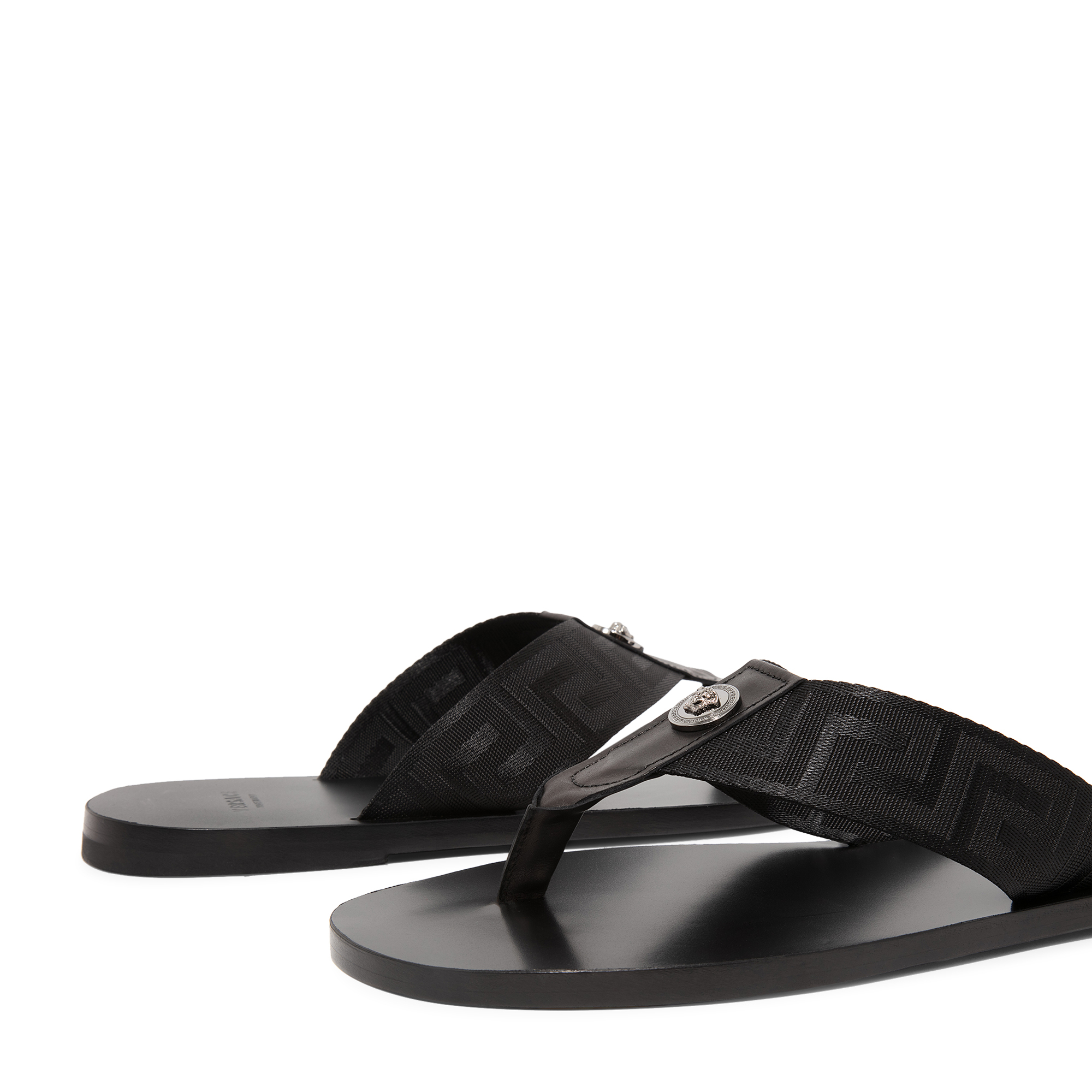 

Greca sandals, Black
