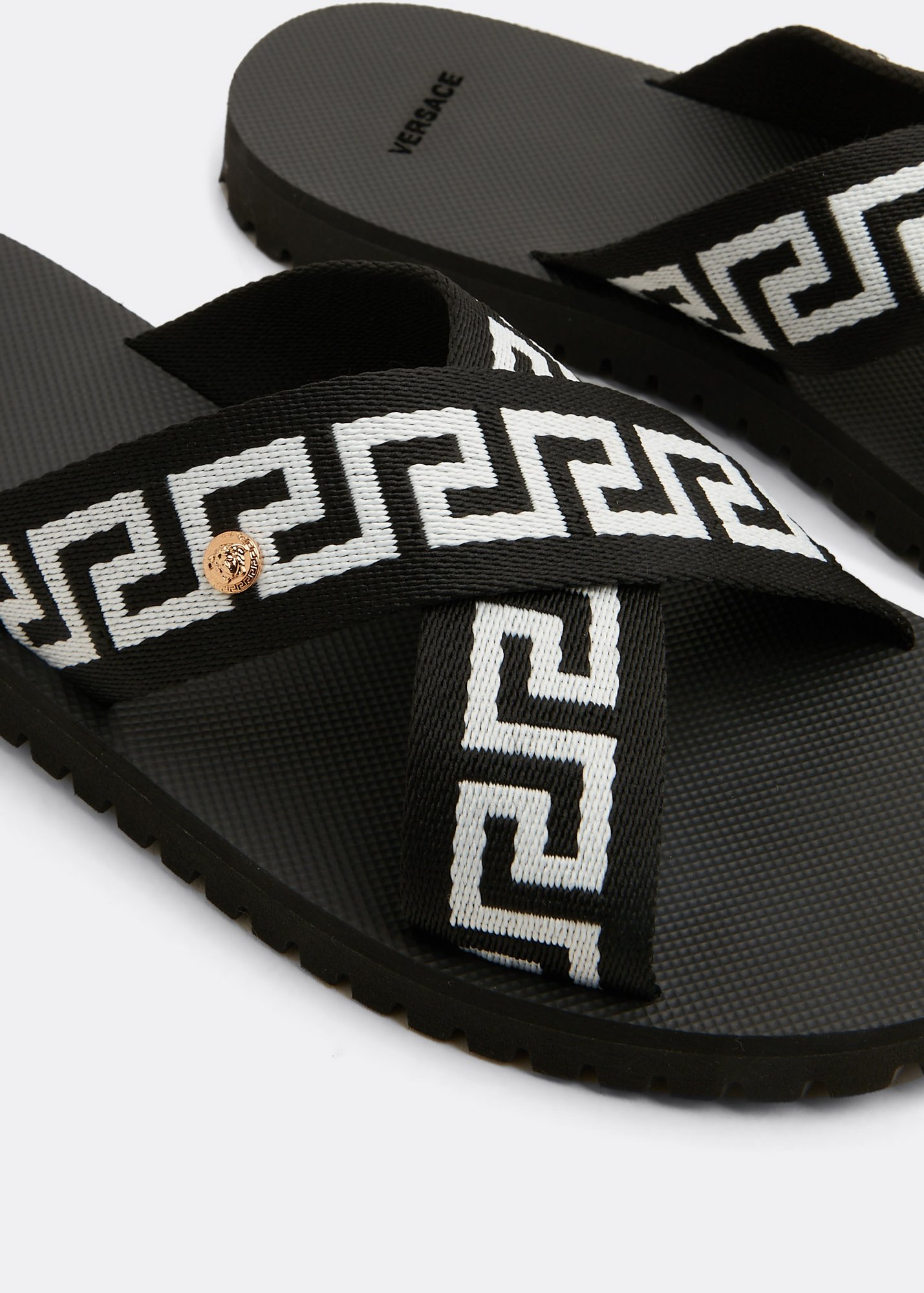 

Nastro Greca sandals, Black