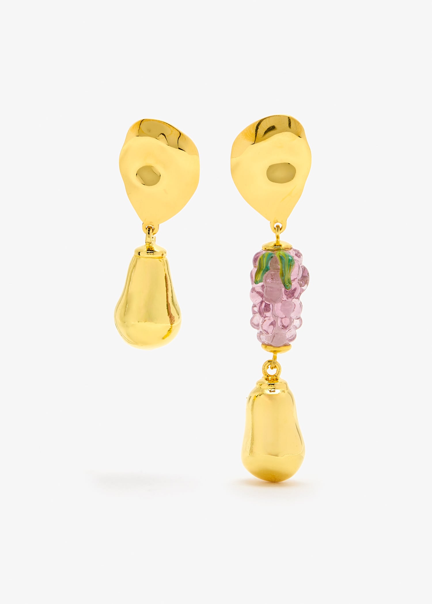 

Golden Age Grape earrings, Gold