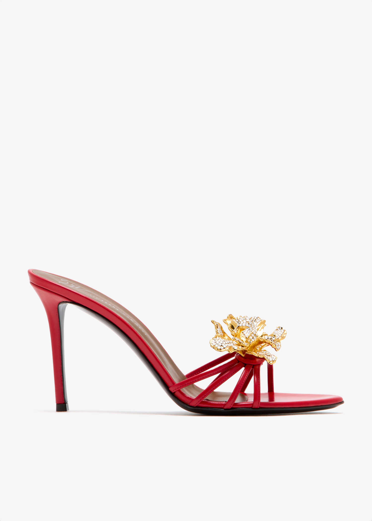 

Clandestino 90 embellished mules, Red