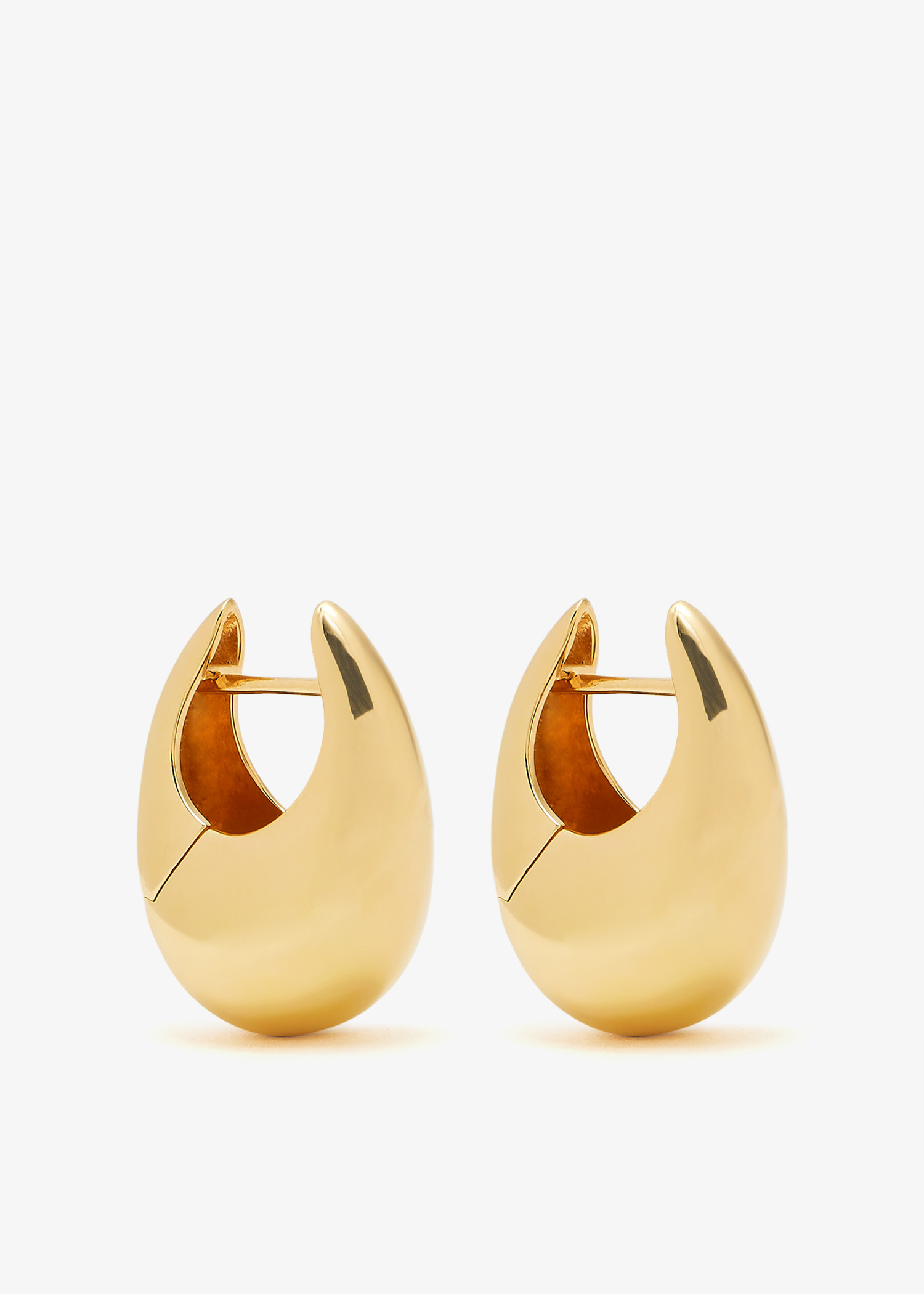 

Large Sloping hinge hoops, Gold