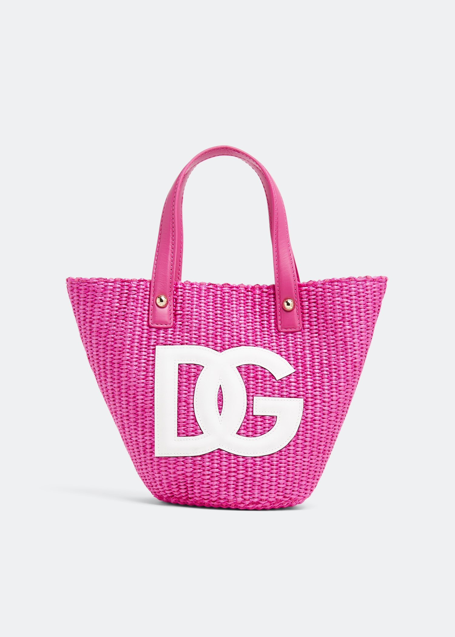 

DG straw handbag, Pink