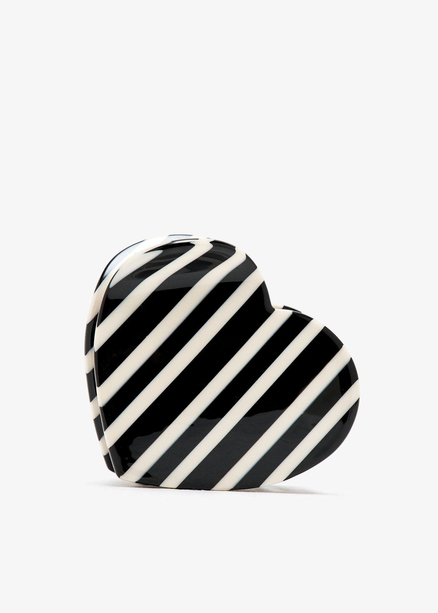 

Heart hair claw clip, Black
