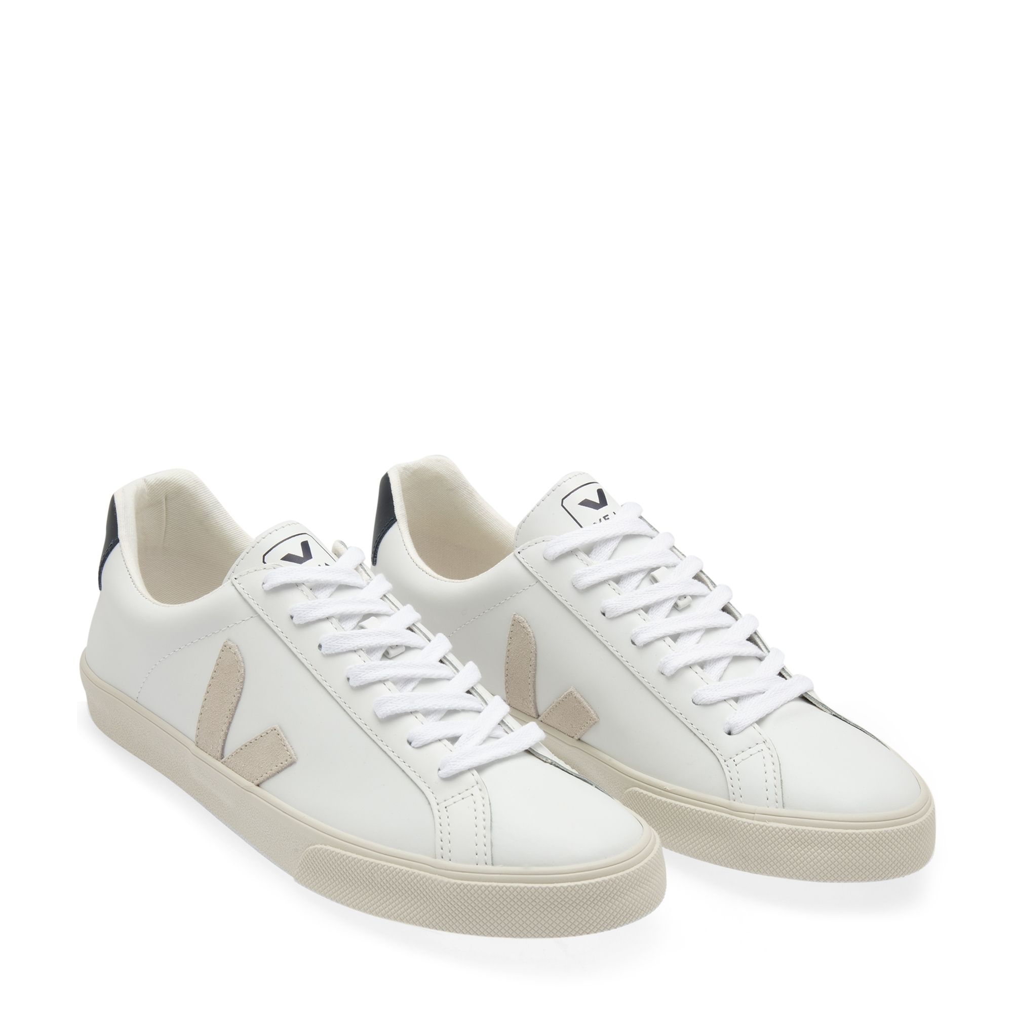 

Campo leather trainers, White