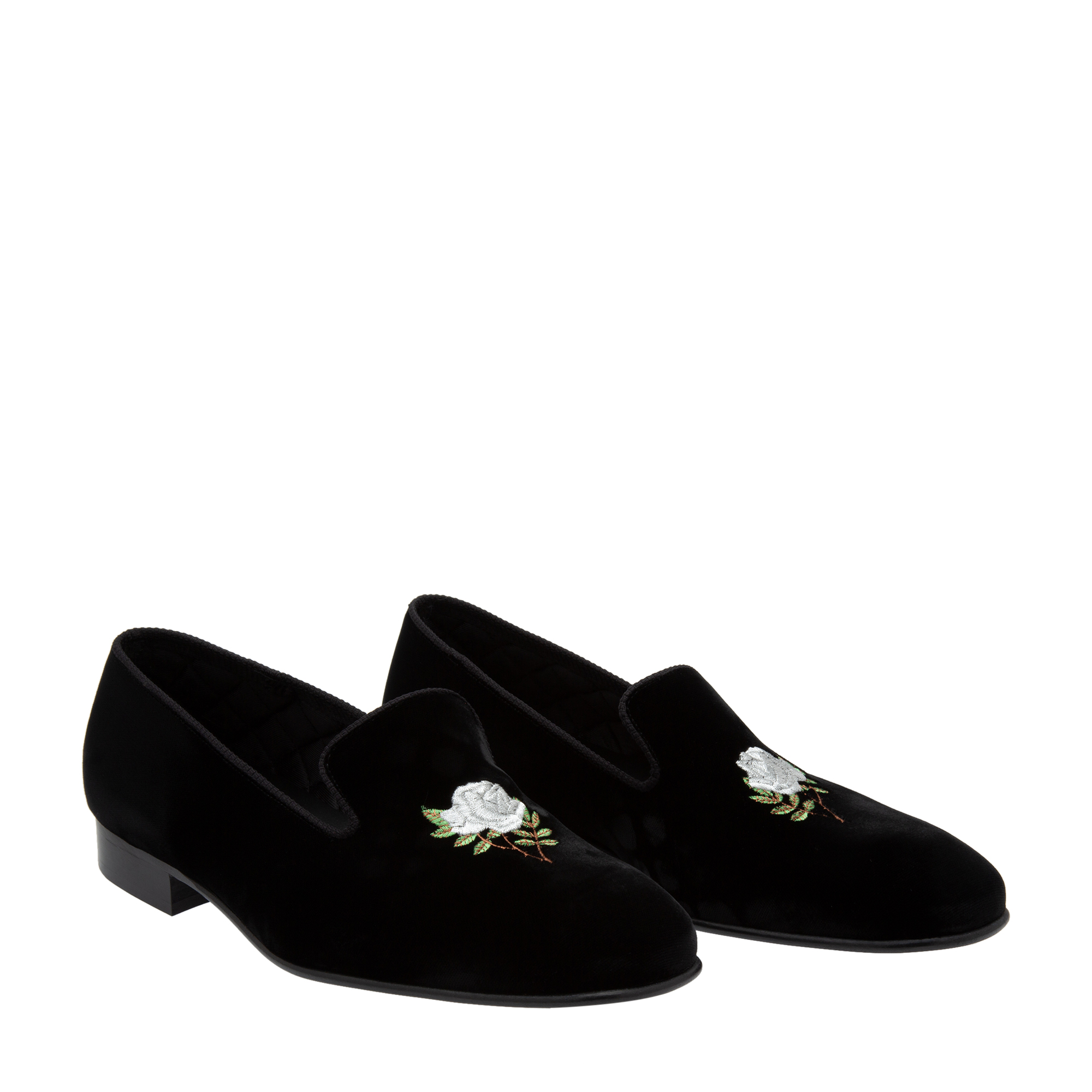 

Velvet loafers, Black