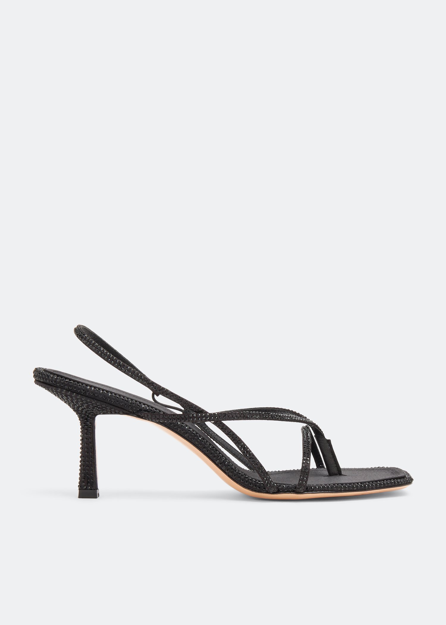 

Flip flop 75 heel sandals, Black