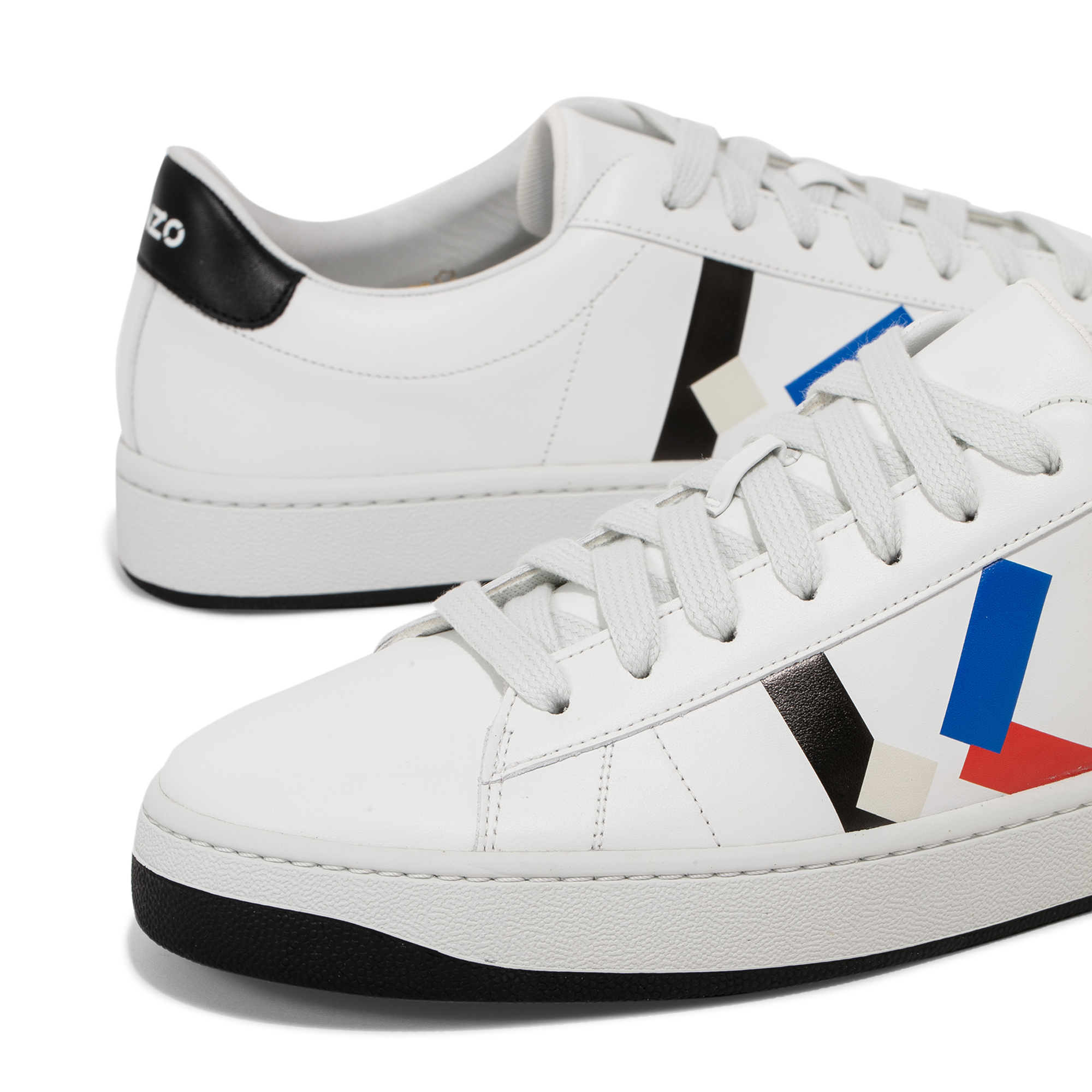 

Kourt K logo sneakers, White