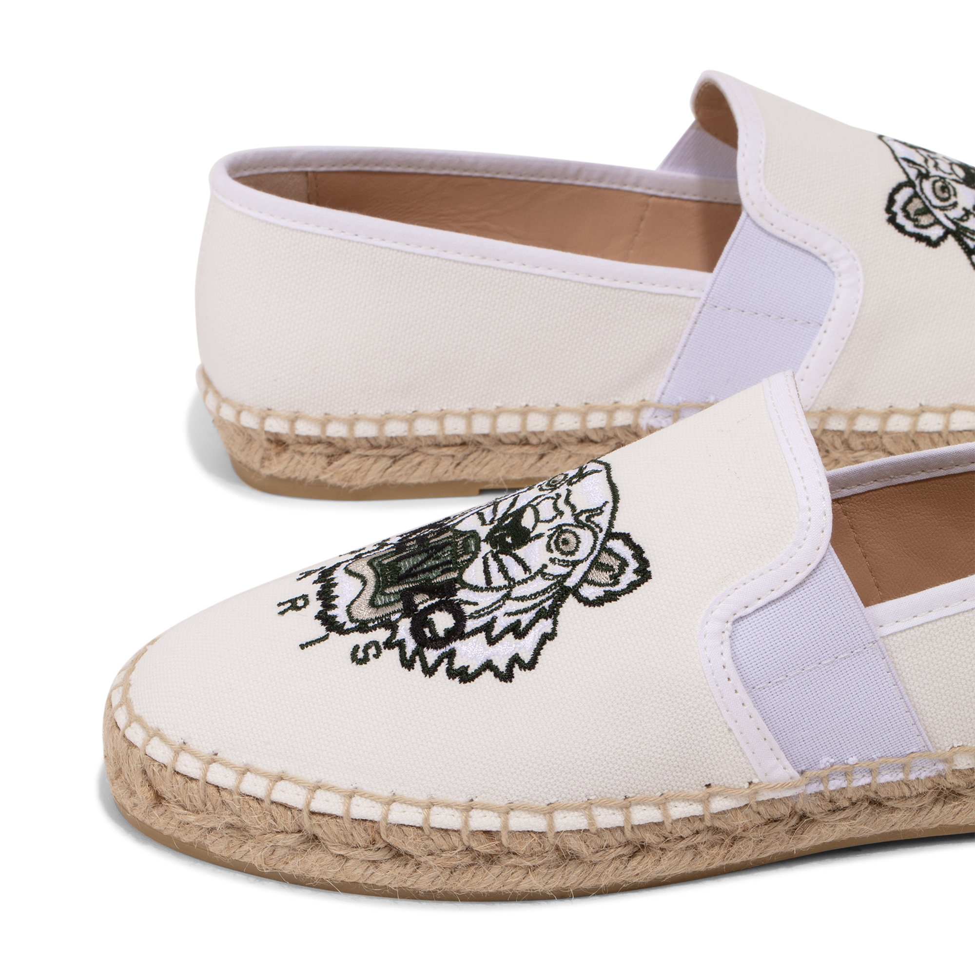 

Tiger espadrilles, White