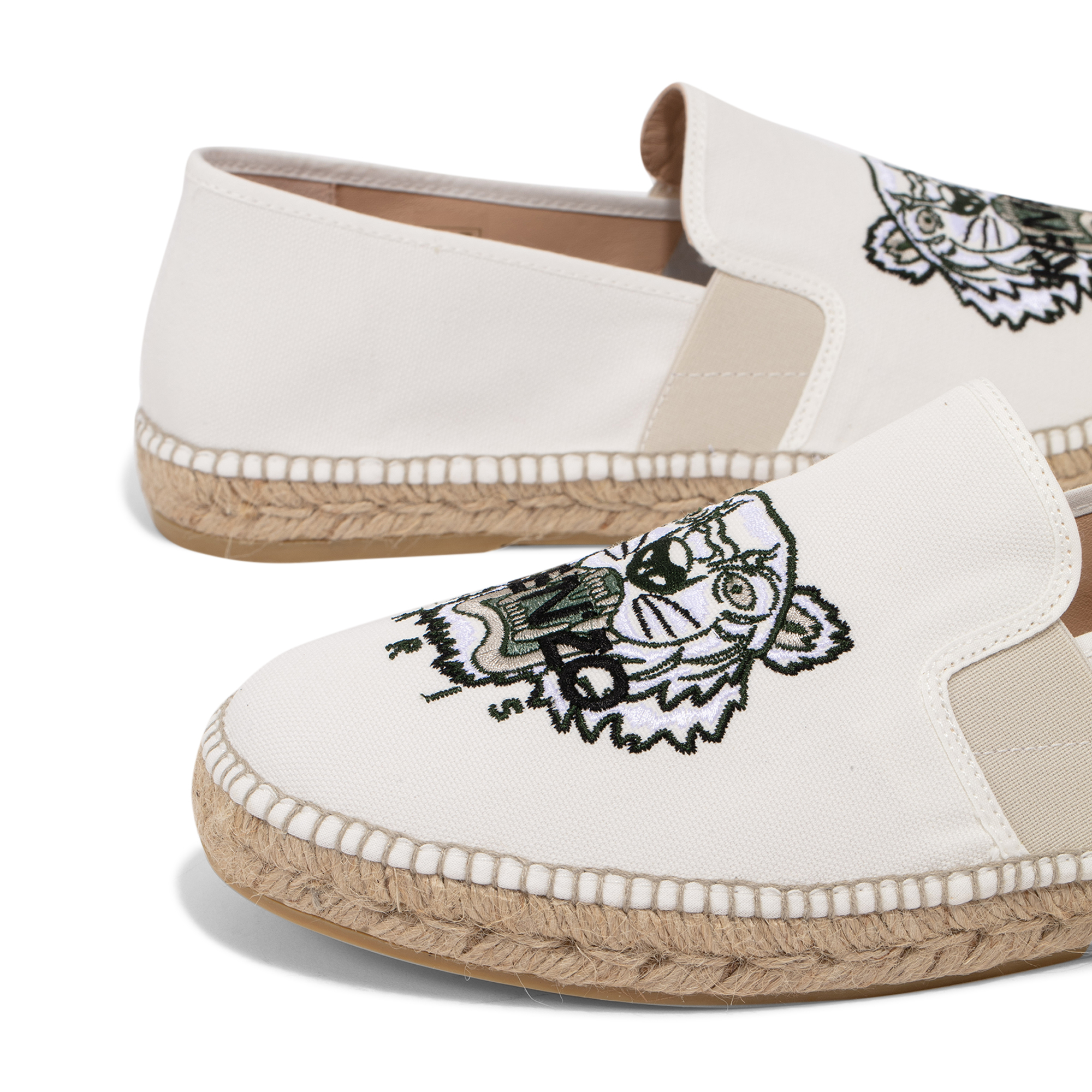 

Tiger espadrilles, White