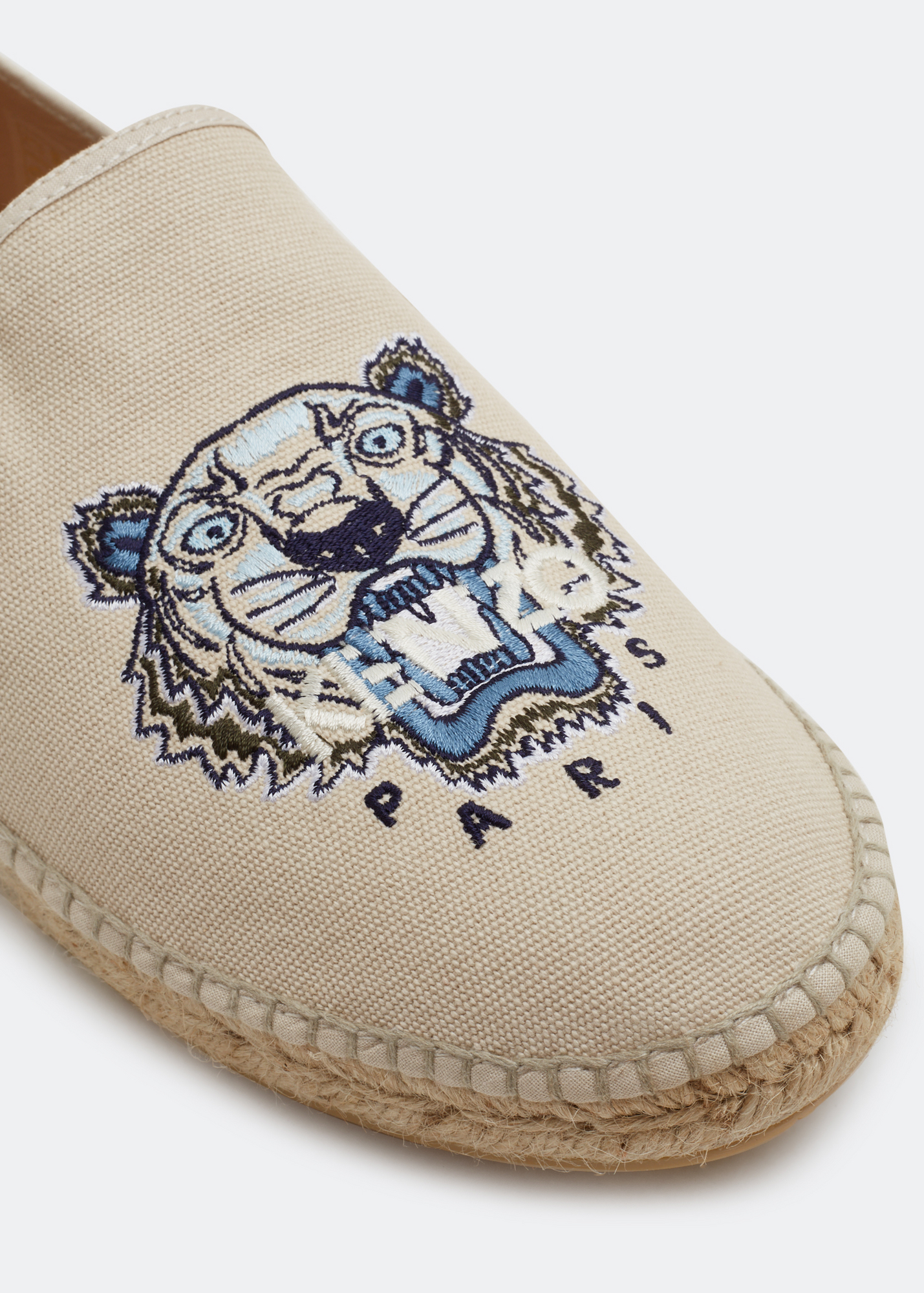 

Elasticated Tiger espadrilles, Beige