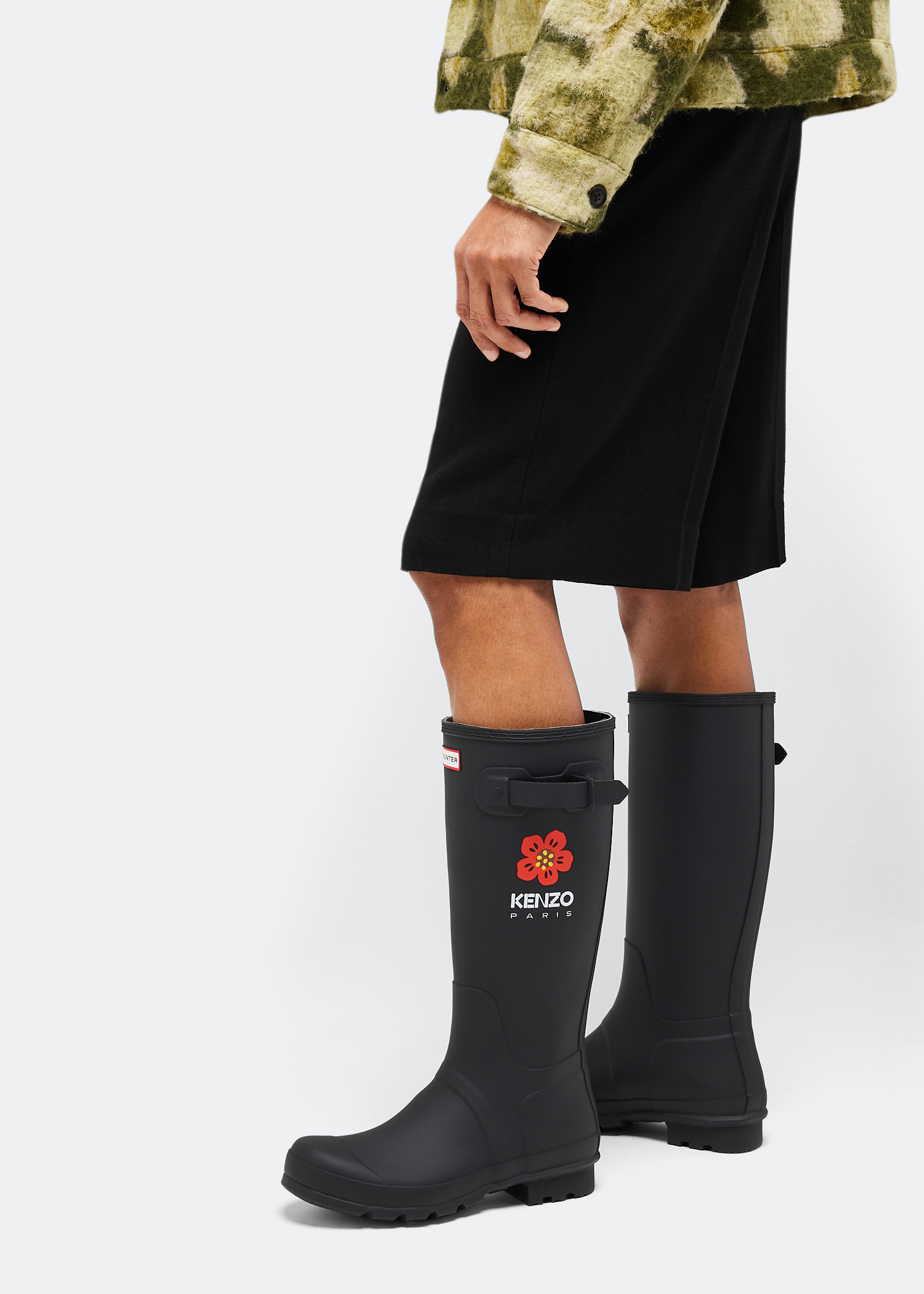 

x Hunter Wellington boots, Black