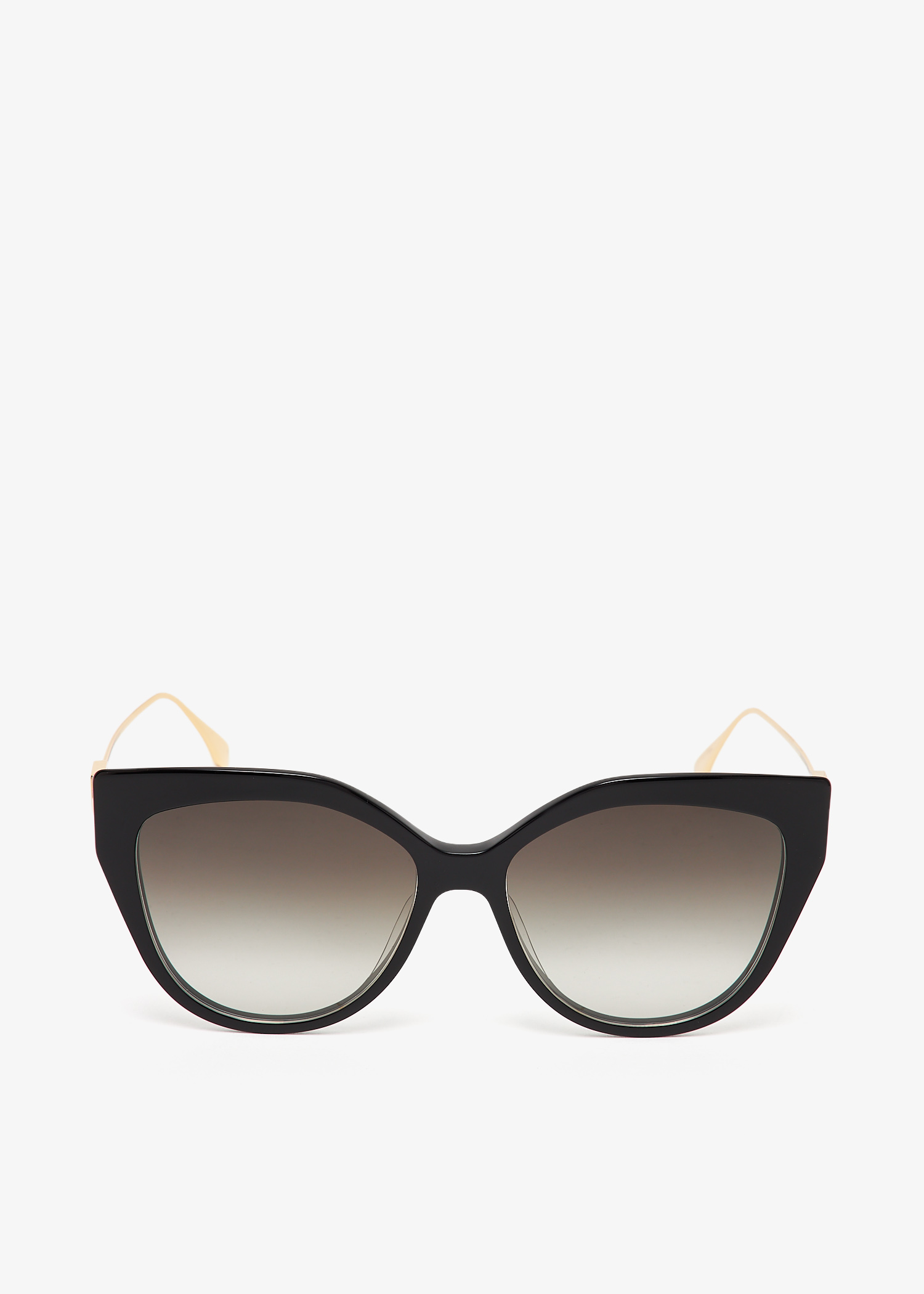 

Baguette cat eye sunglasses, Black