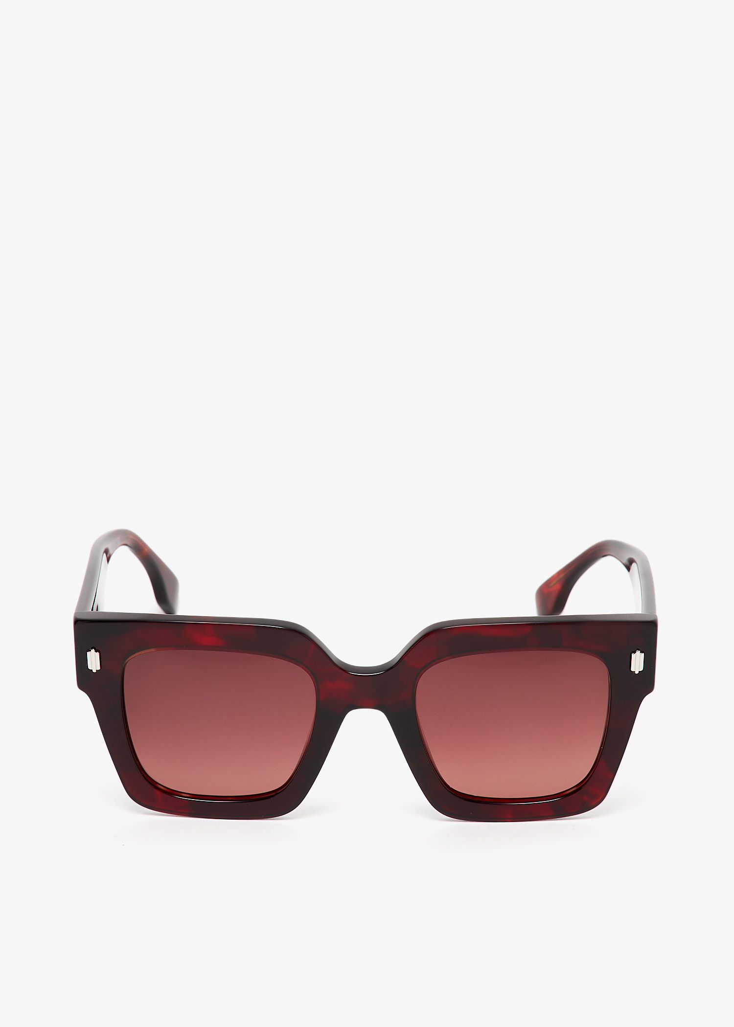 

Fendi Roma square sunglasses, Red