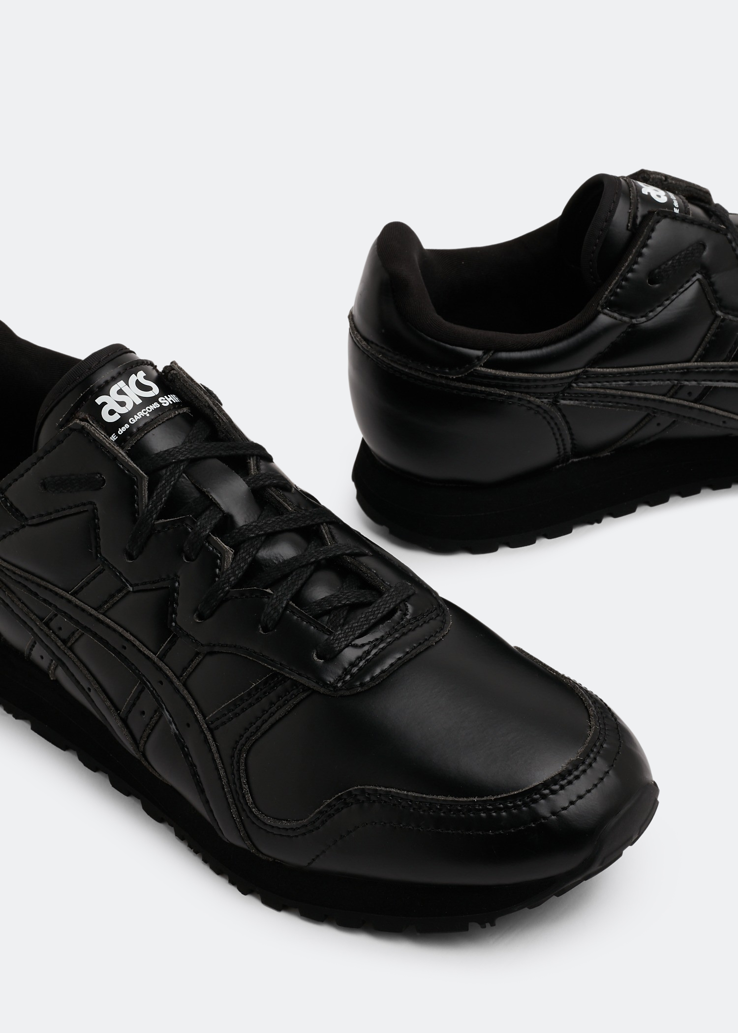 

x ASICS leather sneakers, Black