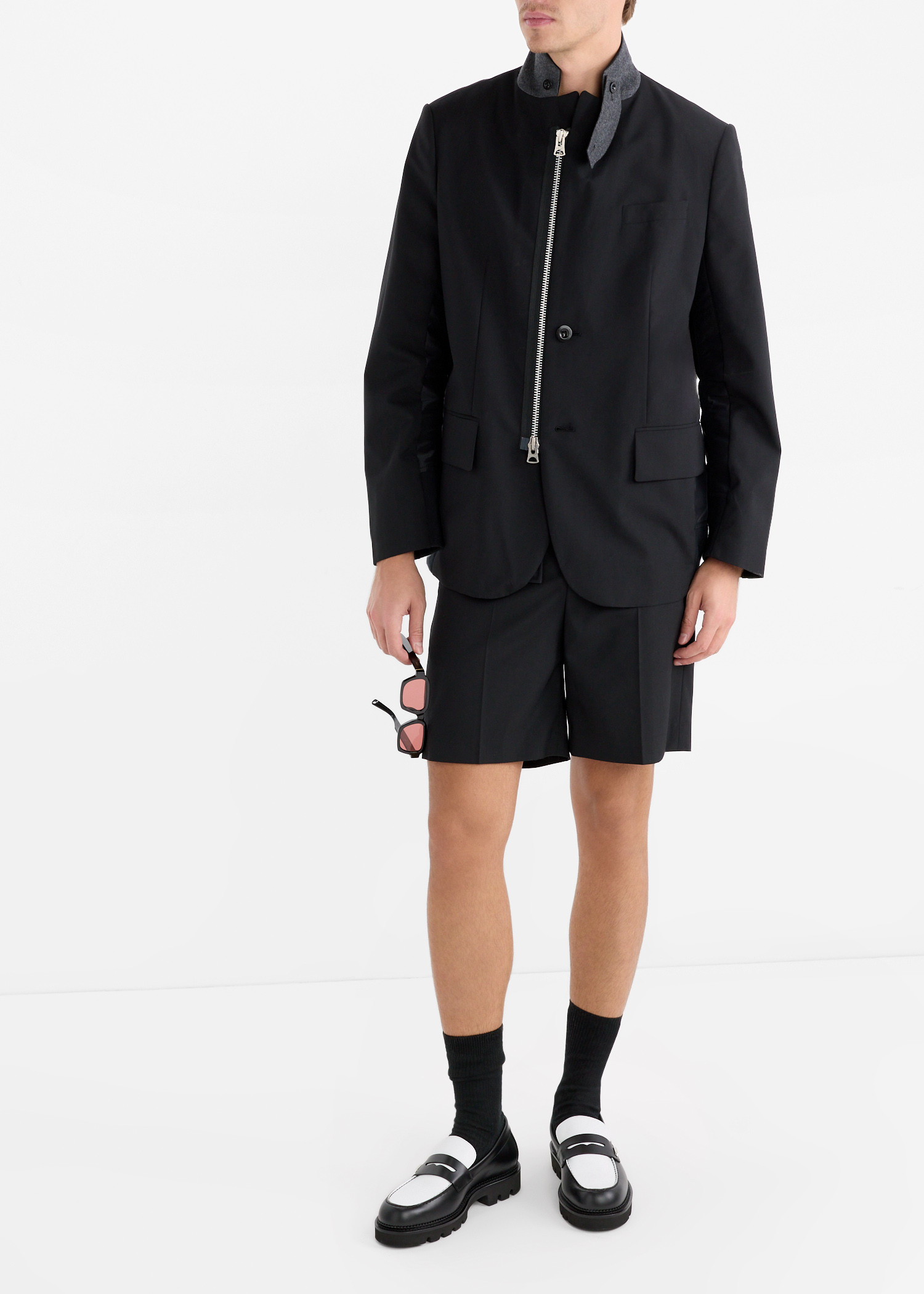 

Pillar Lug penny loafers, Black