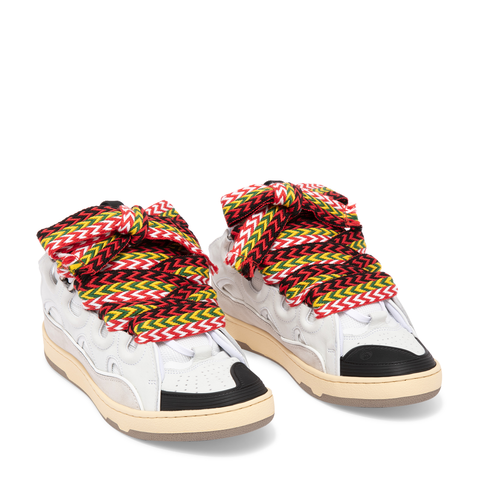 

Curb leather sneakers, White