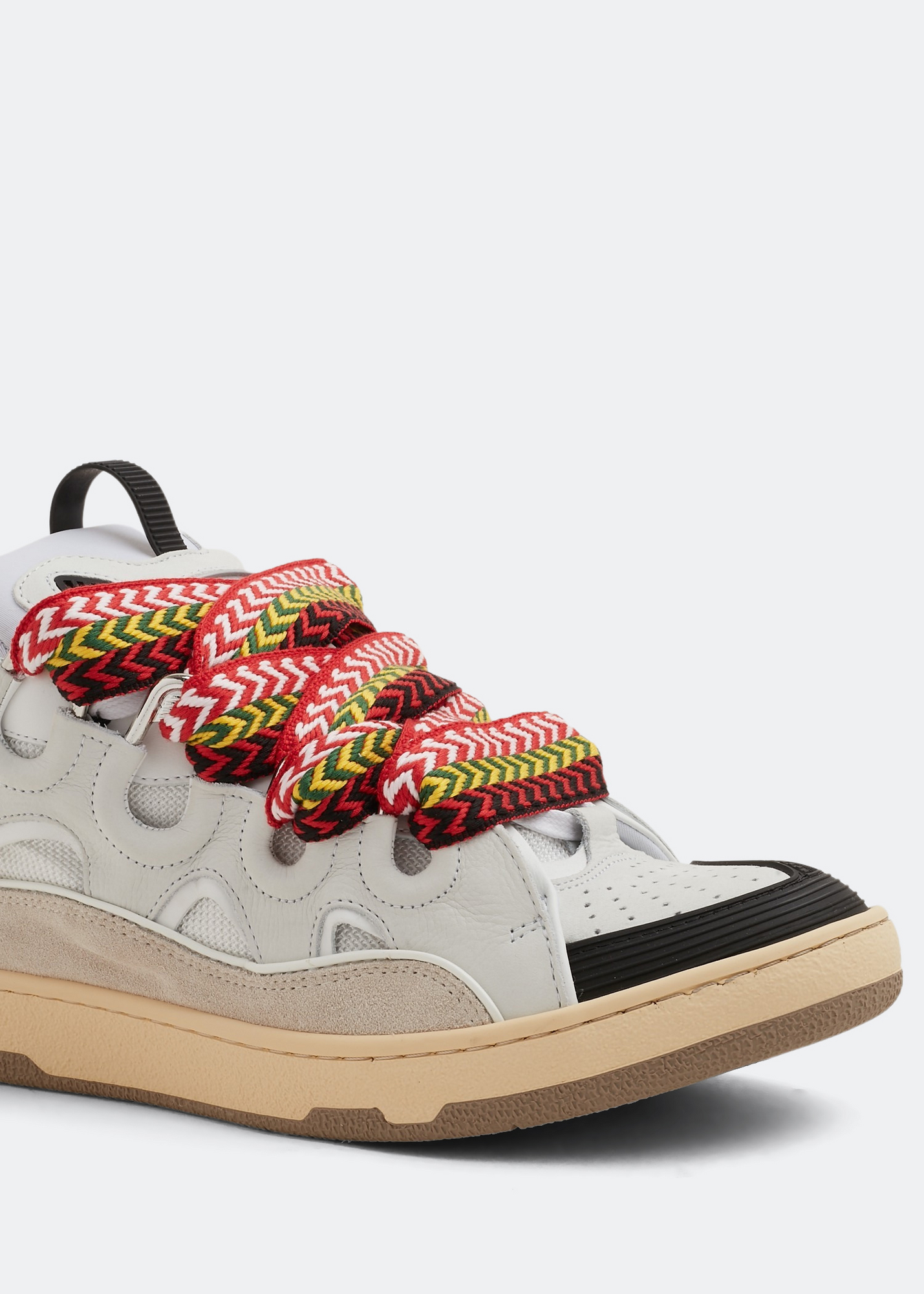 

Curb leather sneakers, White