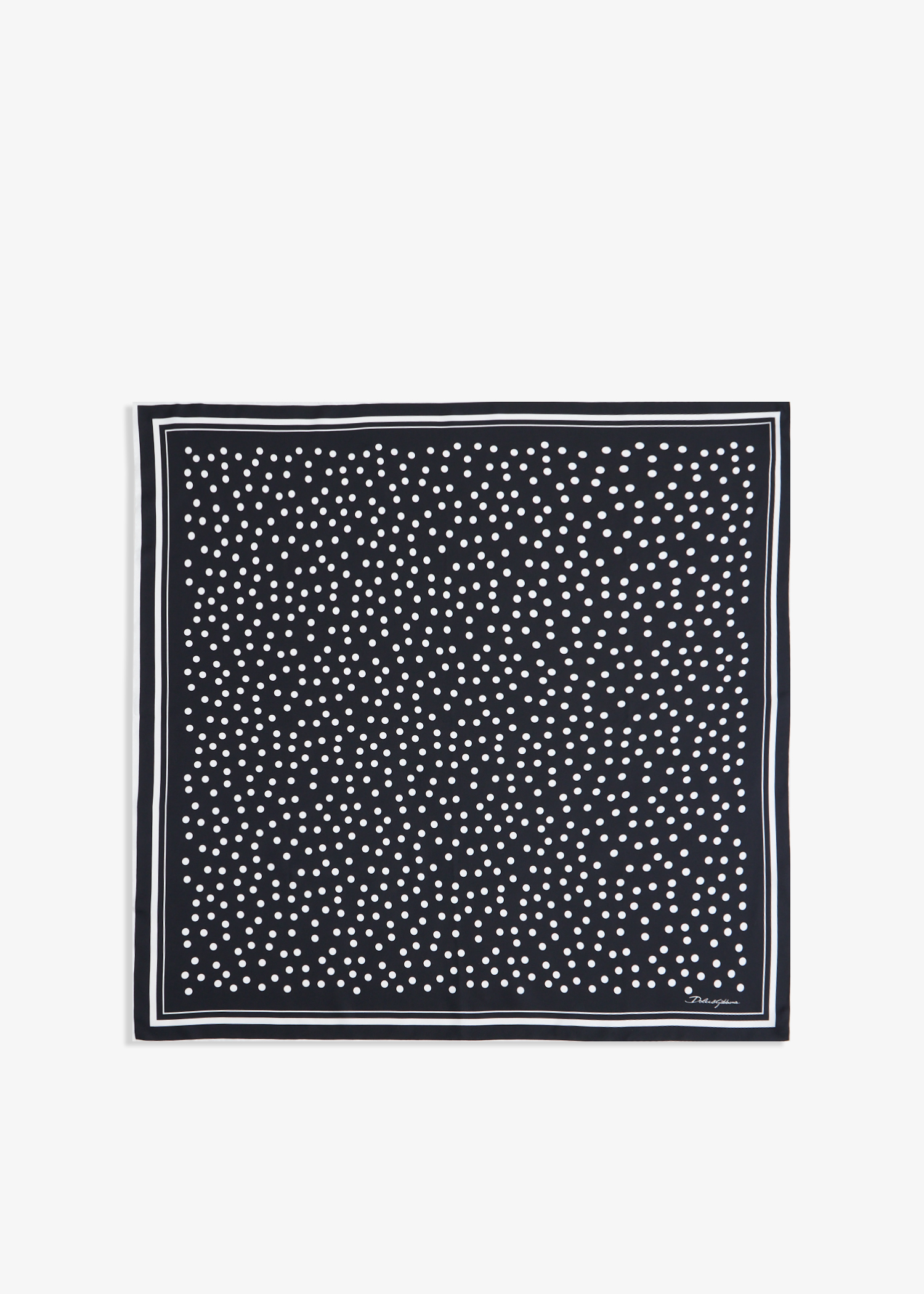 

Polka dot twill scarf, Prints