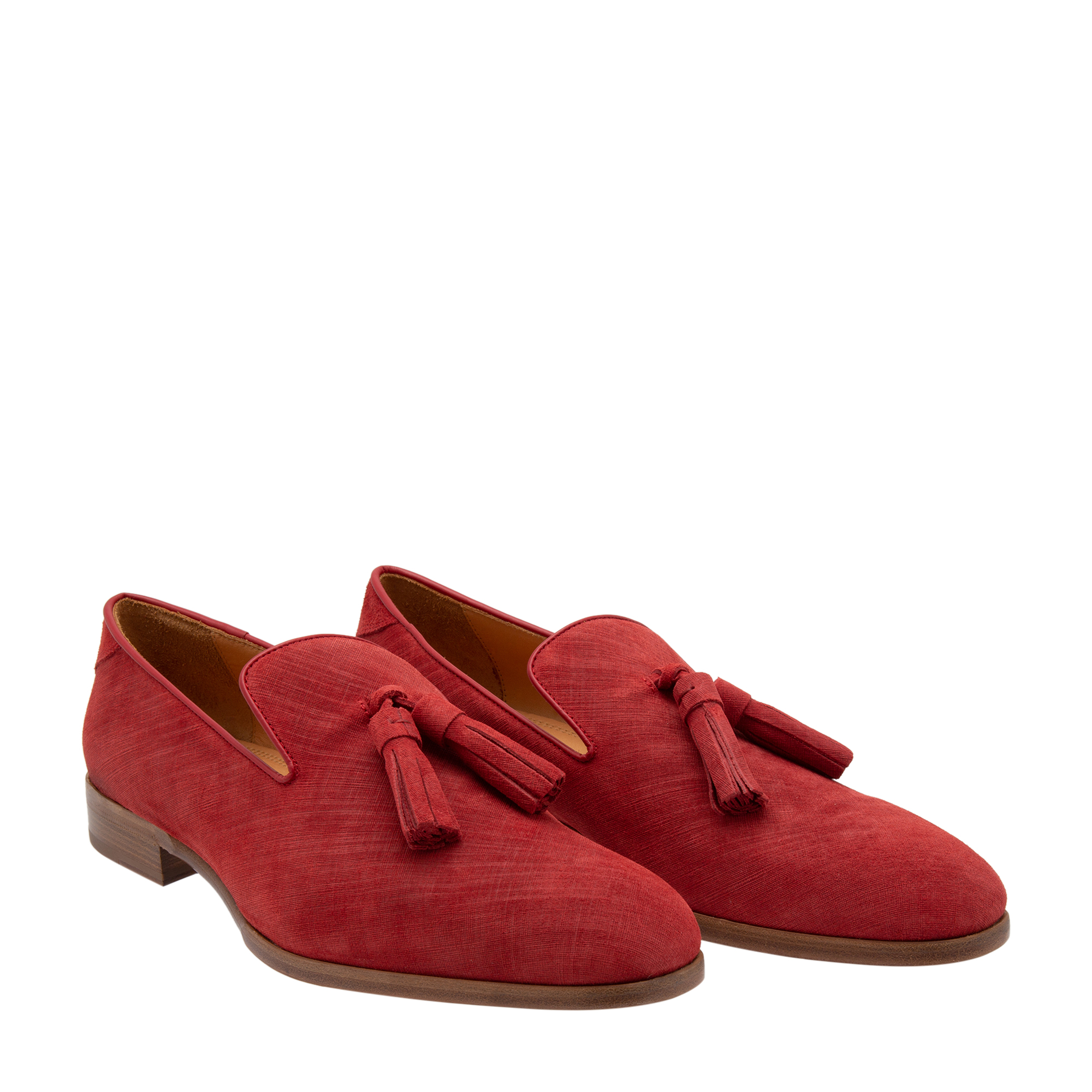 

Tassel-embellished loafers, Red