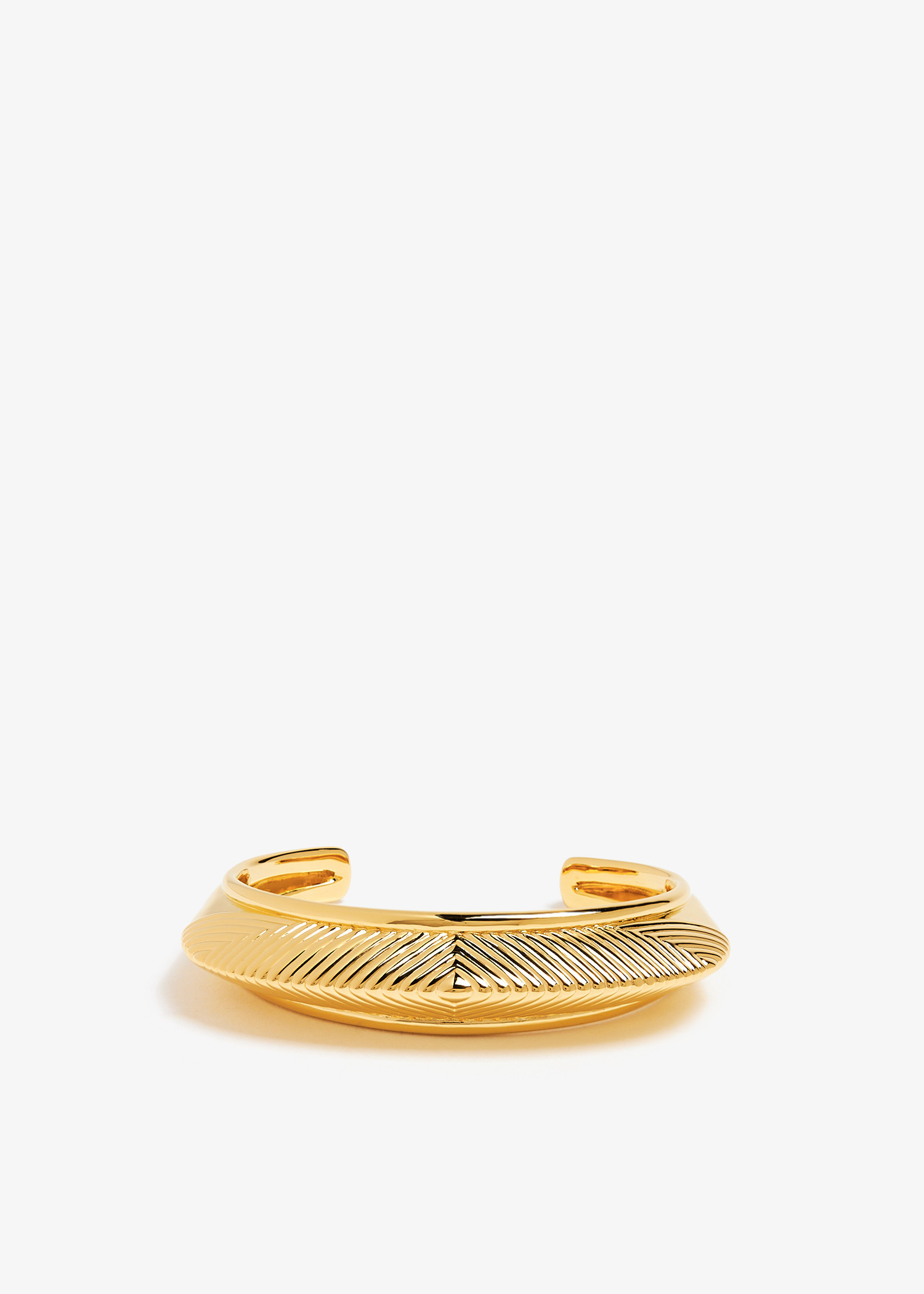 

Hera Dome Ridge cuff bracelet, Gold