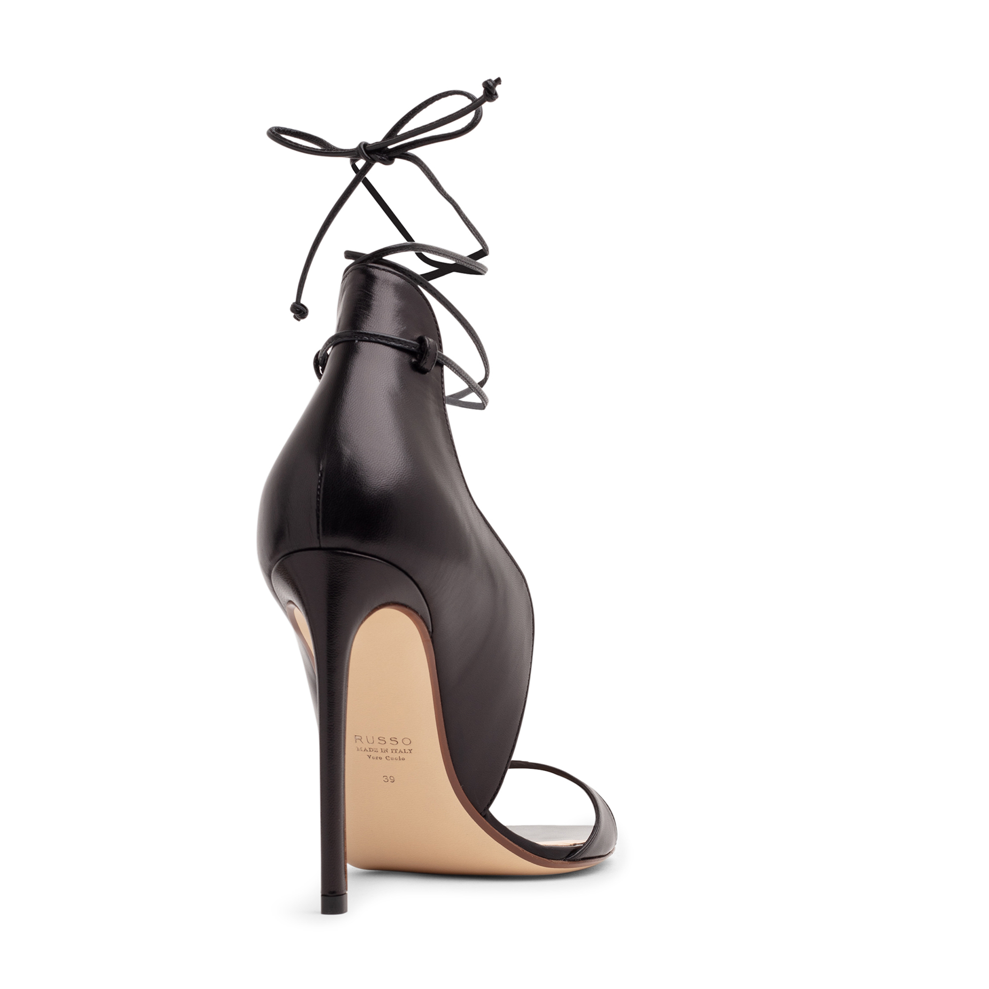 

Leather sandals, Black