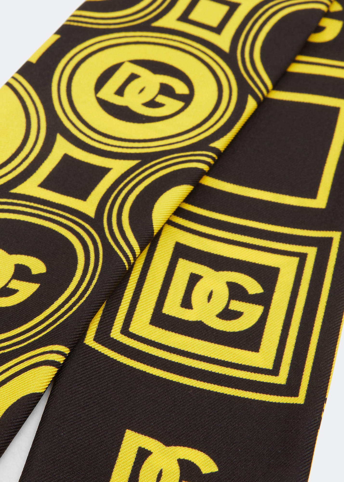 

Geometric logo printed stole, Yellow