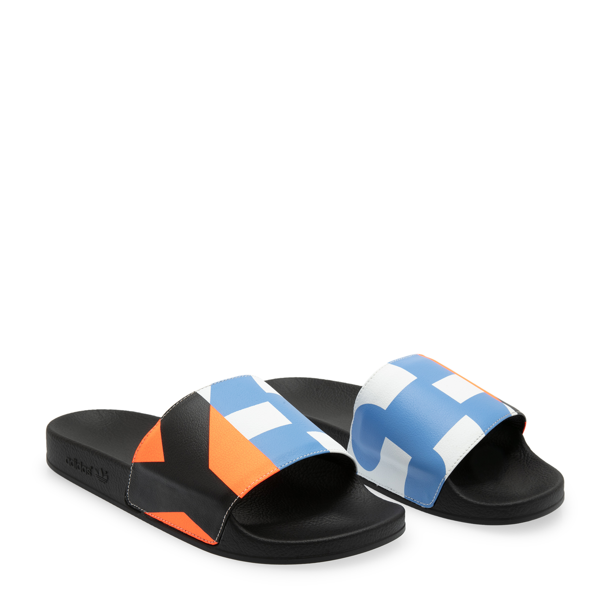 

Adilette slides, White